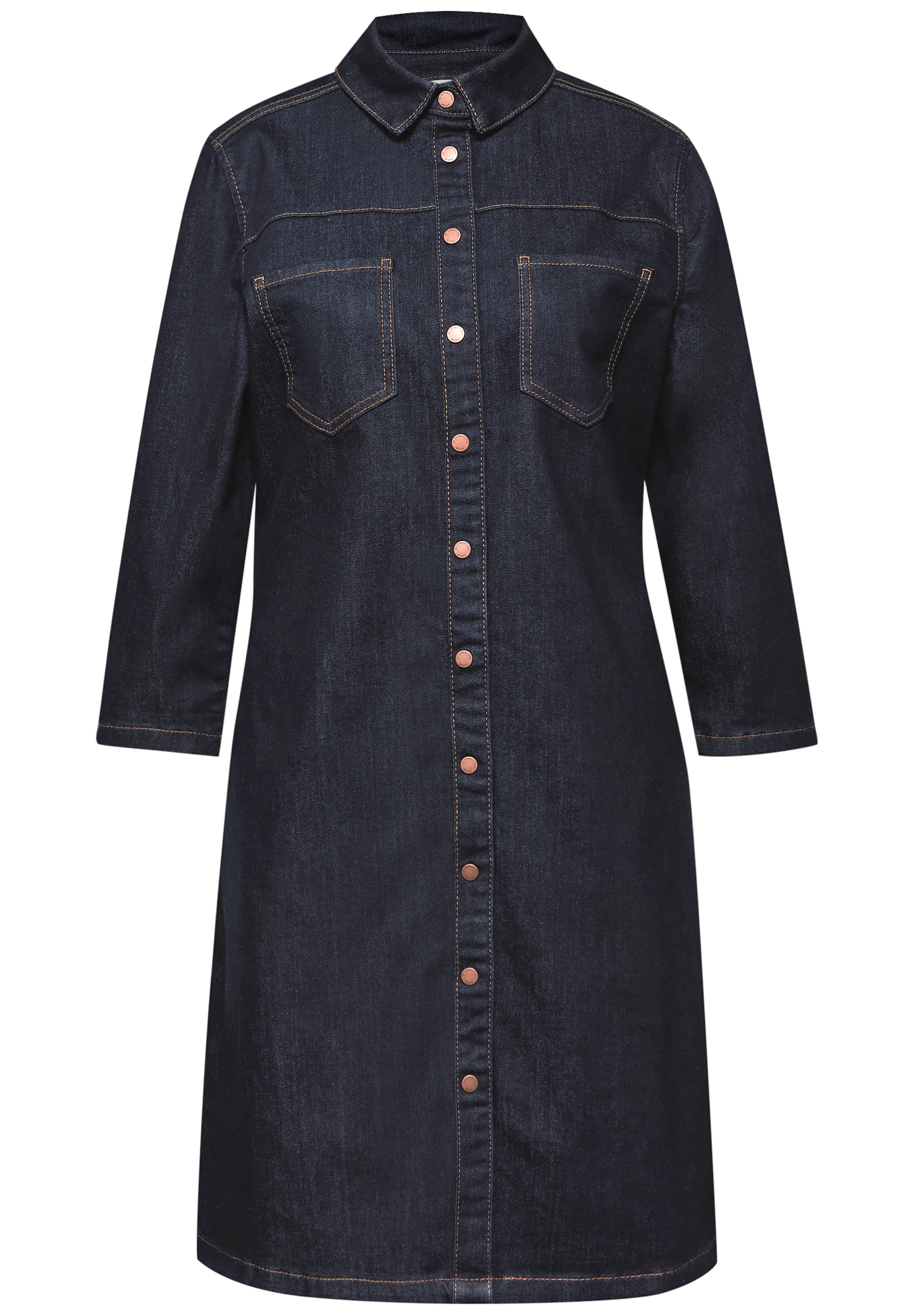 STREET ONE Jeanskleid, mit Knopfleiste