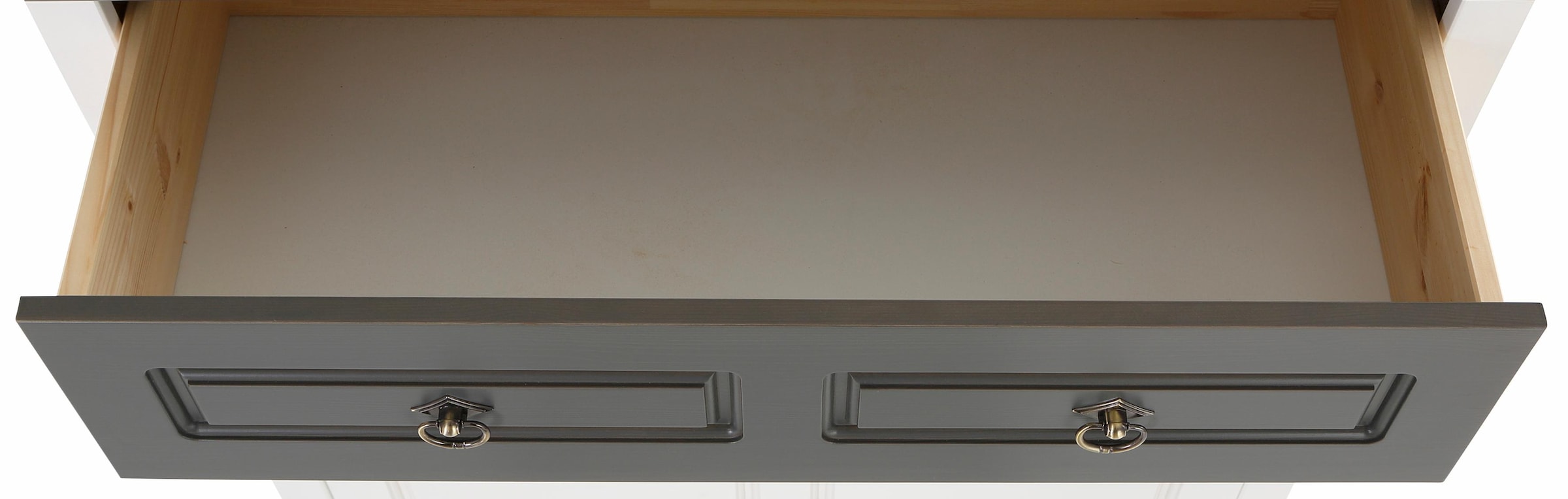 Home affaire Schuhschrank »Basilico«, aus massiver Kiefer, FSC®, Breite 90 cm, mit Schublade, Kassettenoptik