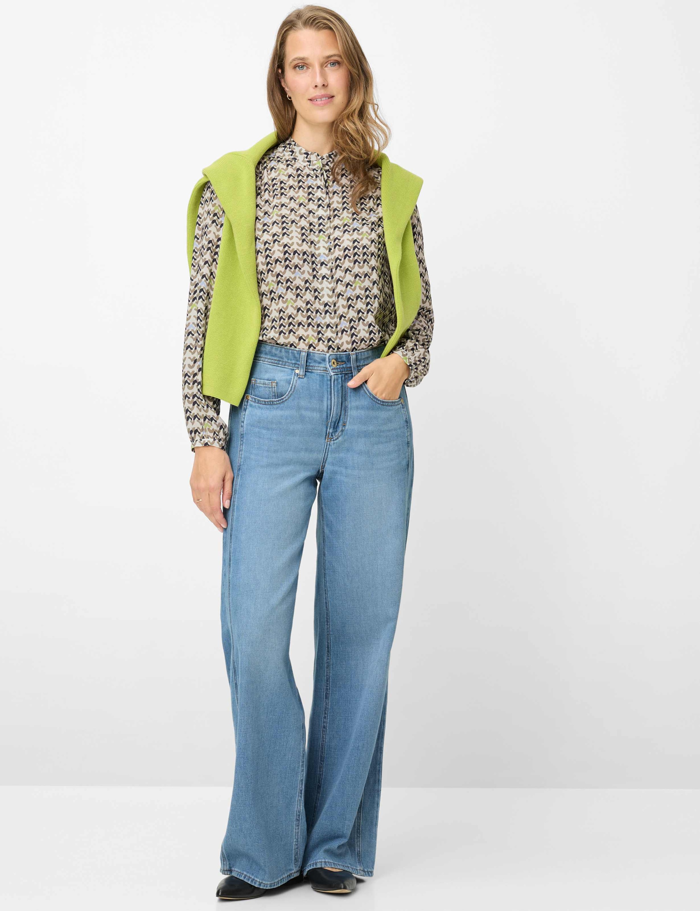 BRAX Style Morgan Women's Wide Leg Jeans Light Blue 48K 2