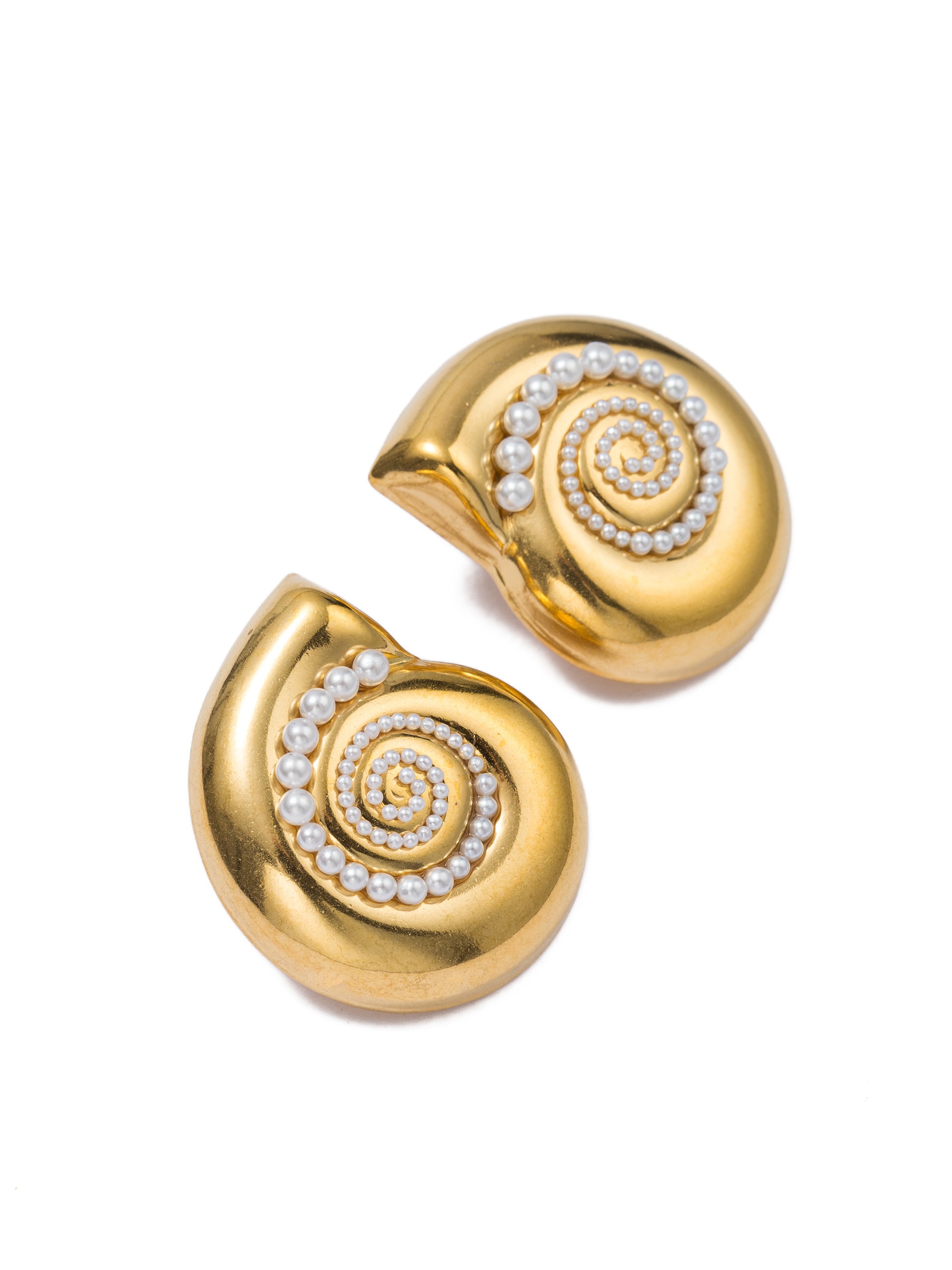 Aniston JEWELRY & WATCHES Paar Ohrstecker »Schmuck Geschenk Edelstahl Ohrschmuck Ohrringe Muschel« Made in Germany - mit Perle (synth.)