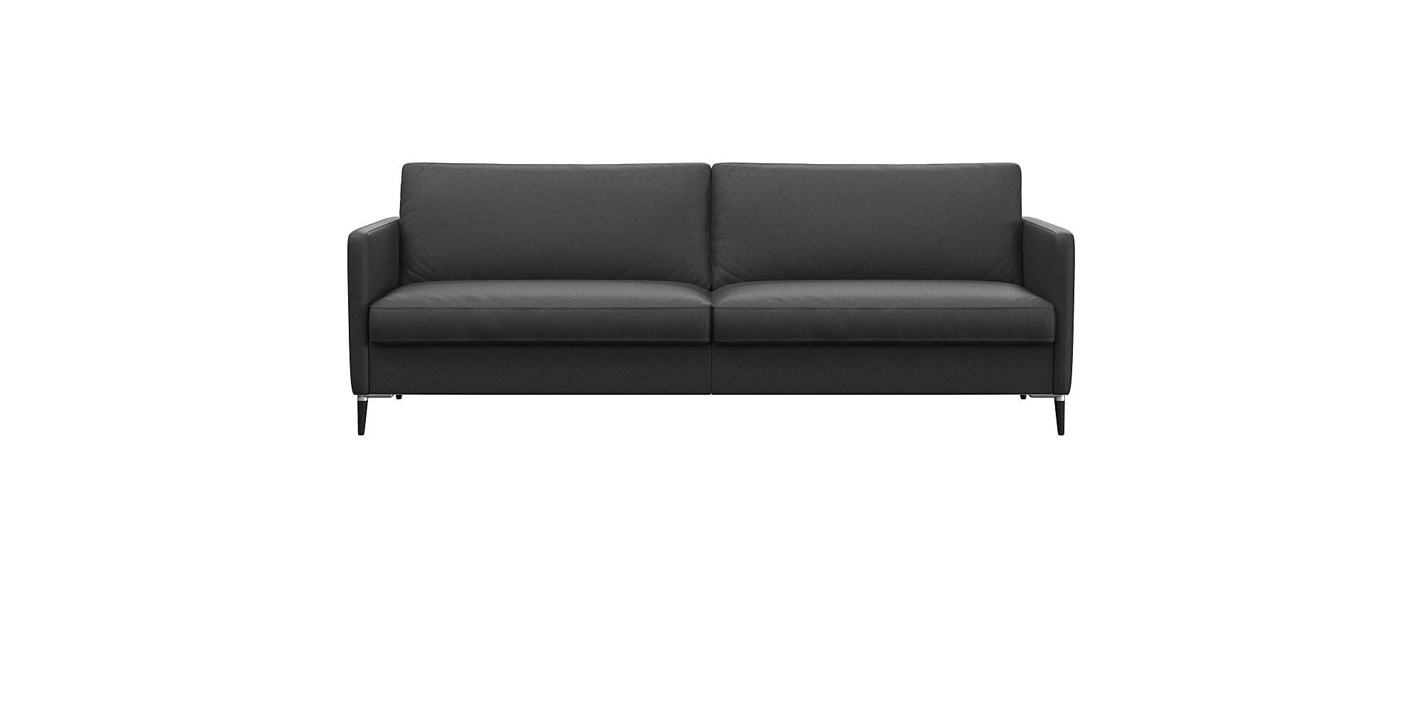 FLEXLUX 3-Sitzer "Fiore, super Sitzkomfort durch Kaltschaum im Sitz" schmale Armlehnen, Füße Alu+schwarz