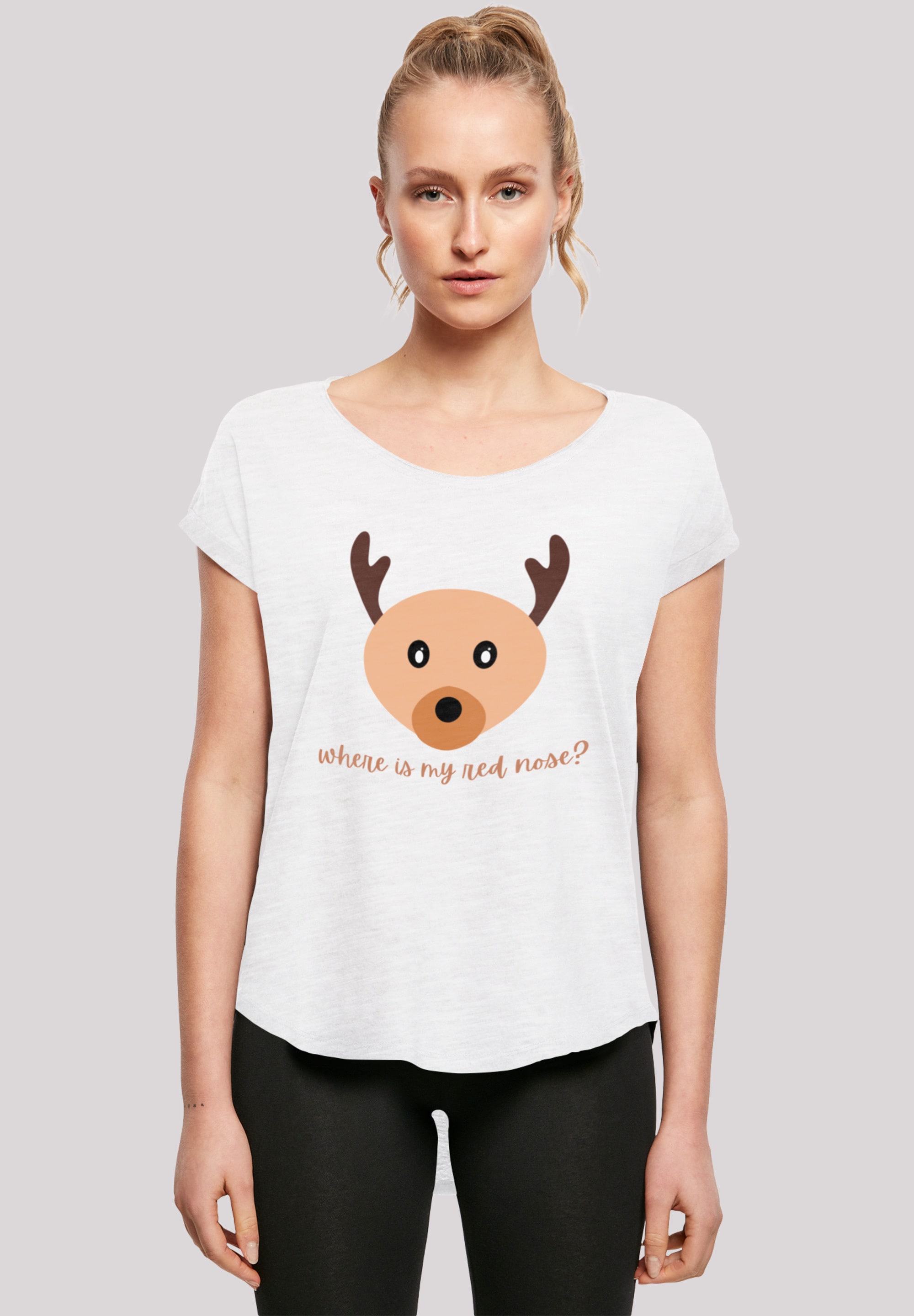 F4NT4STIC T-Shirt "Red Nose Weihnachten", Print günstig online kaufen