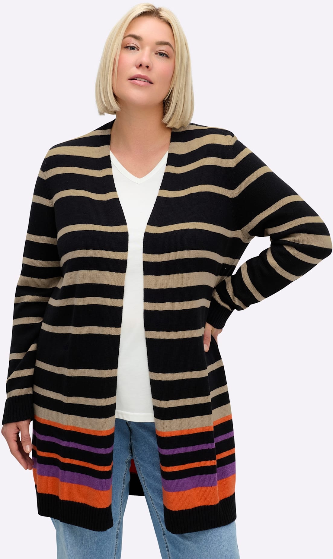 Sheego Longstrickjacke günstig online kaufen