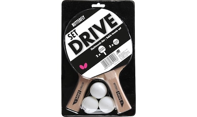 Tischtennisschläger »DRIVE«, (Set, 5 tlg., mit Bällen)