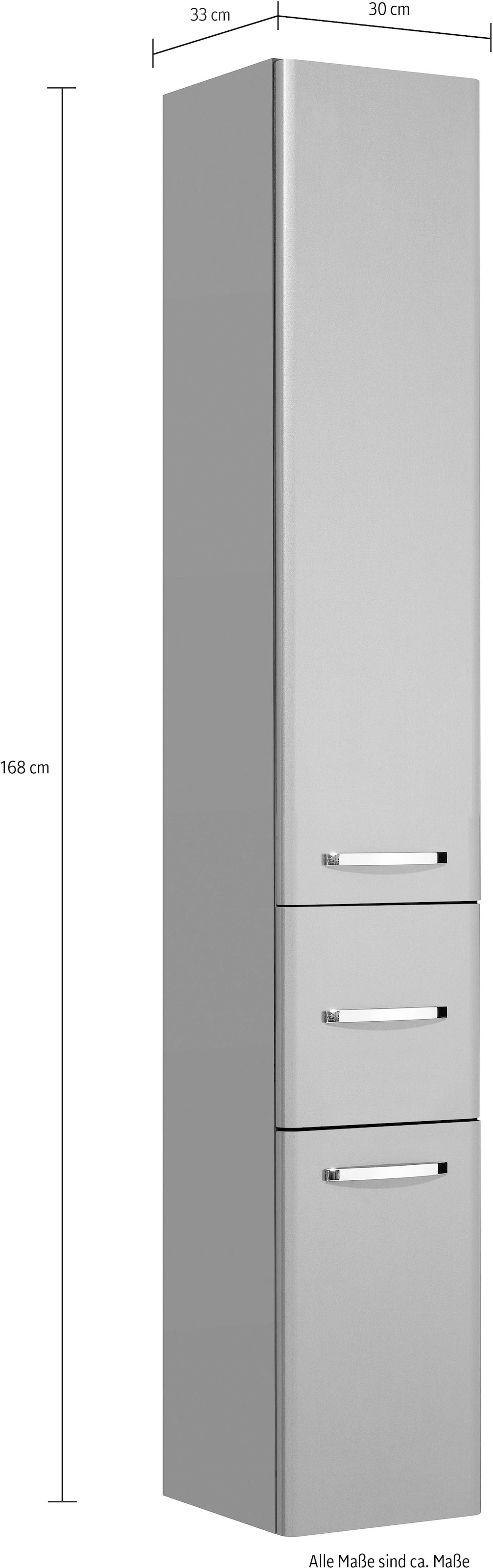 Saphir Badmöbel-Set »Quickset 311 5-teilig, Waschbeckenunterschrank und LED-Spiegelschrank«, (Set, 5 St.), inkl. Türdämpfer, Badezimmer-Set ohne Waschbecken, Badezimmer Schrank