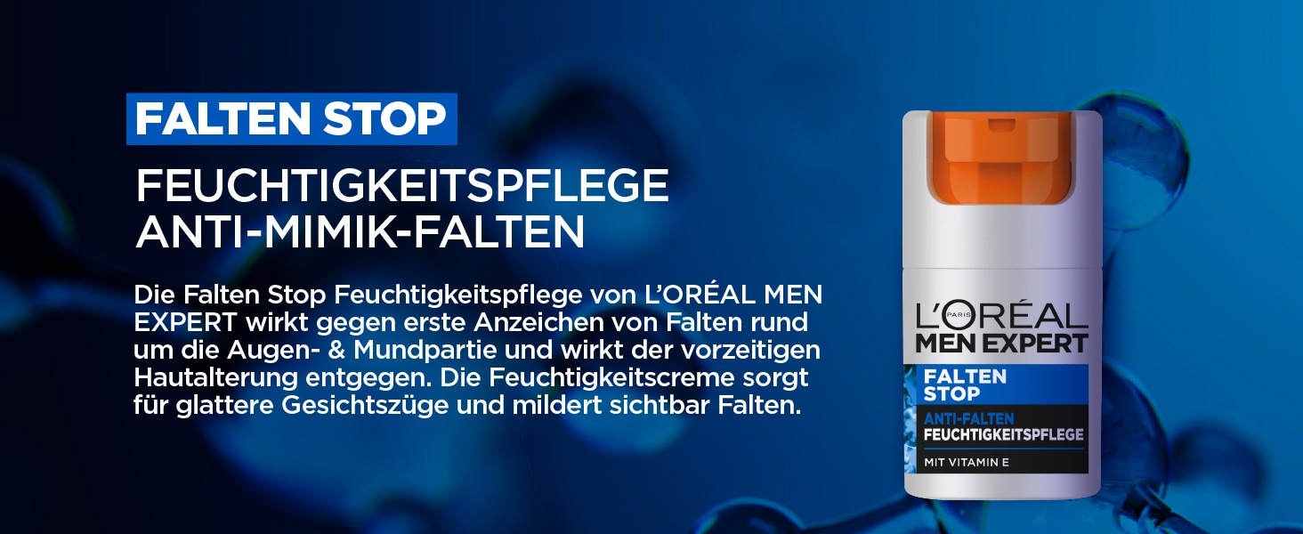 L'ORÉAL PARIS MEN EXPERT Feuchtigkeitscreme »Anti-Falten Feuchtigkeitspflege«, mit Vitamin E