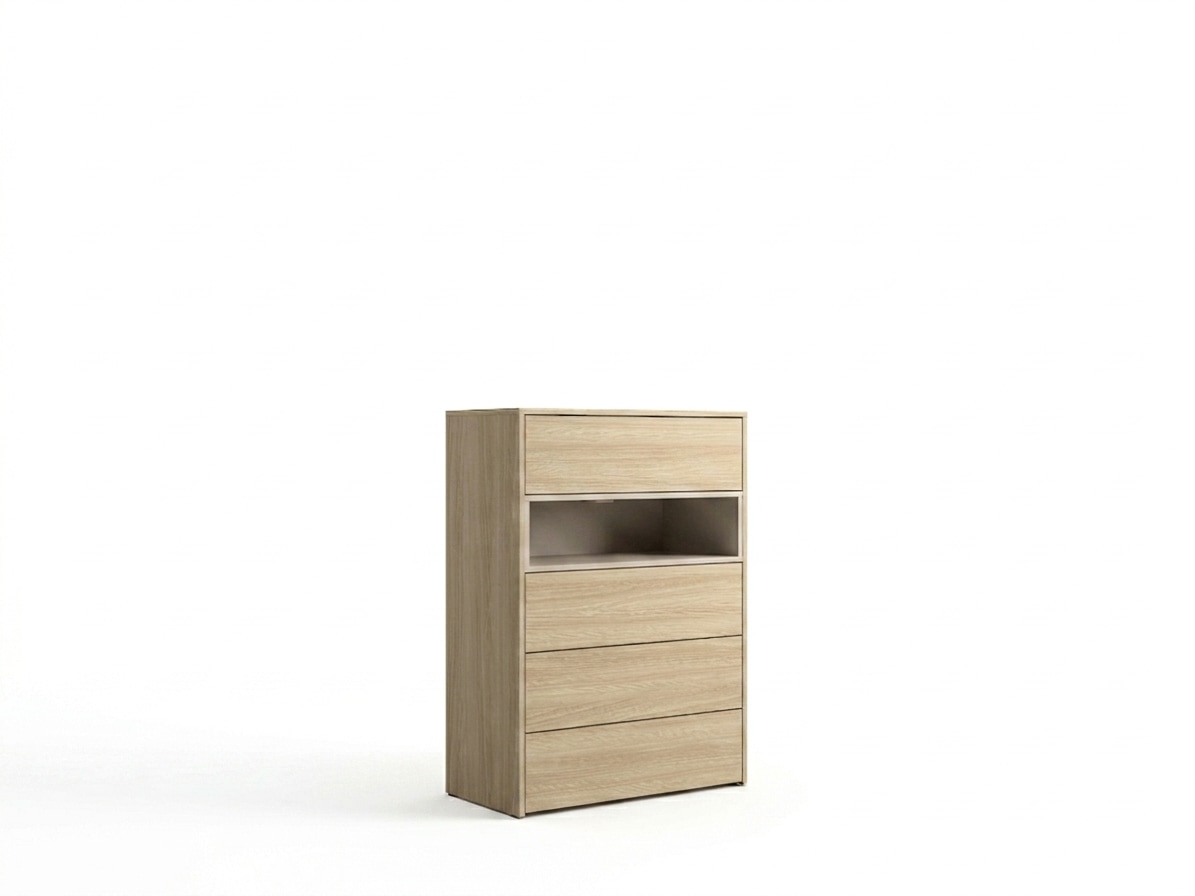 Home affaire Kommode »CUBIQUE Sideboard mit/ohne Beleuchtung, Maße B/T/H: 80/42/111cm« Moderner Schubladenschrank mit viel Stauraum, Push-to-Open System