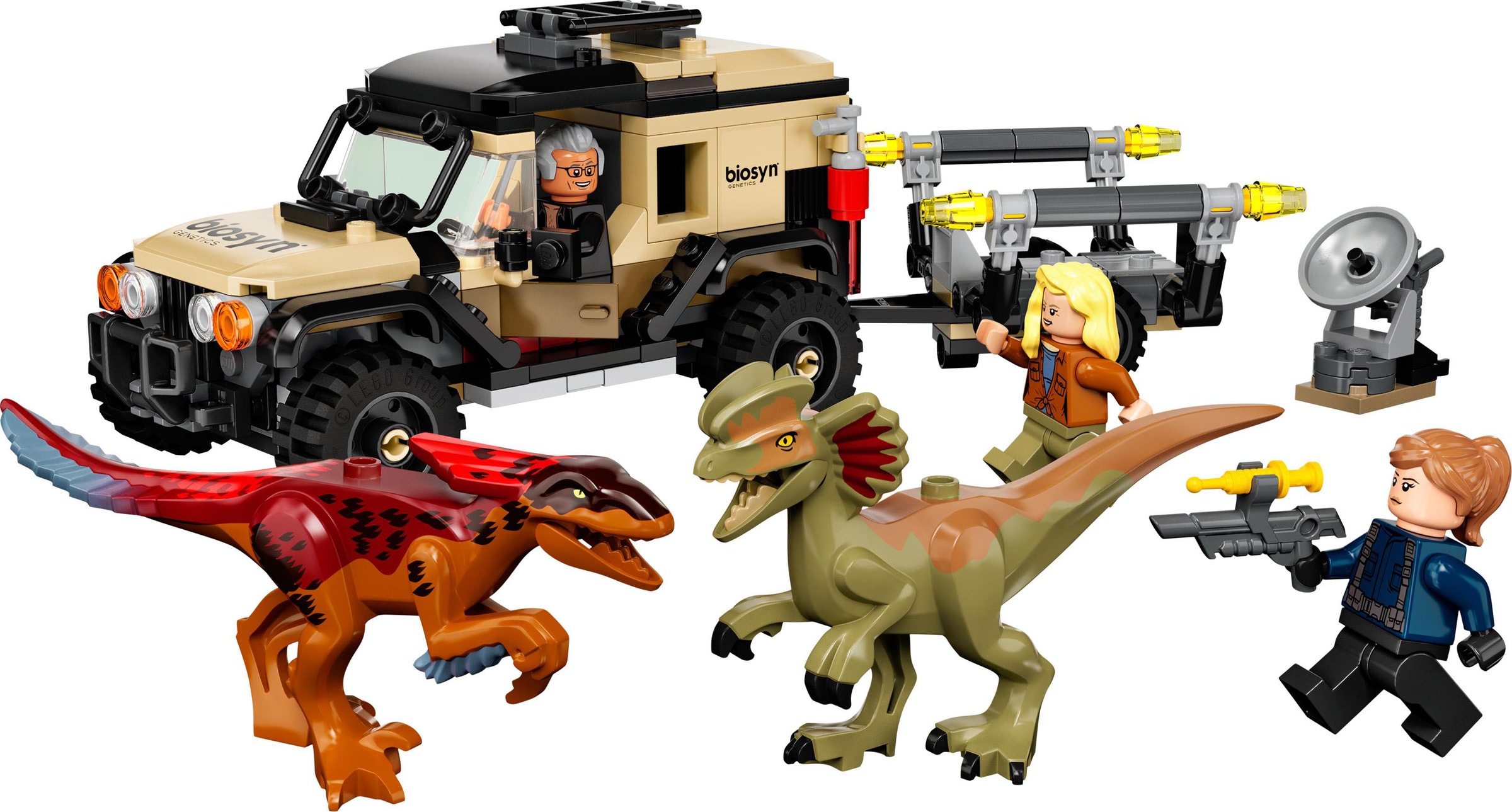 LEGO® Konstruktionsspielsteine »Pyroraptor & Dilophosaurus Transport (76951), LEGO® Jurassic World«, (254 St.), Made in Europe