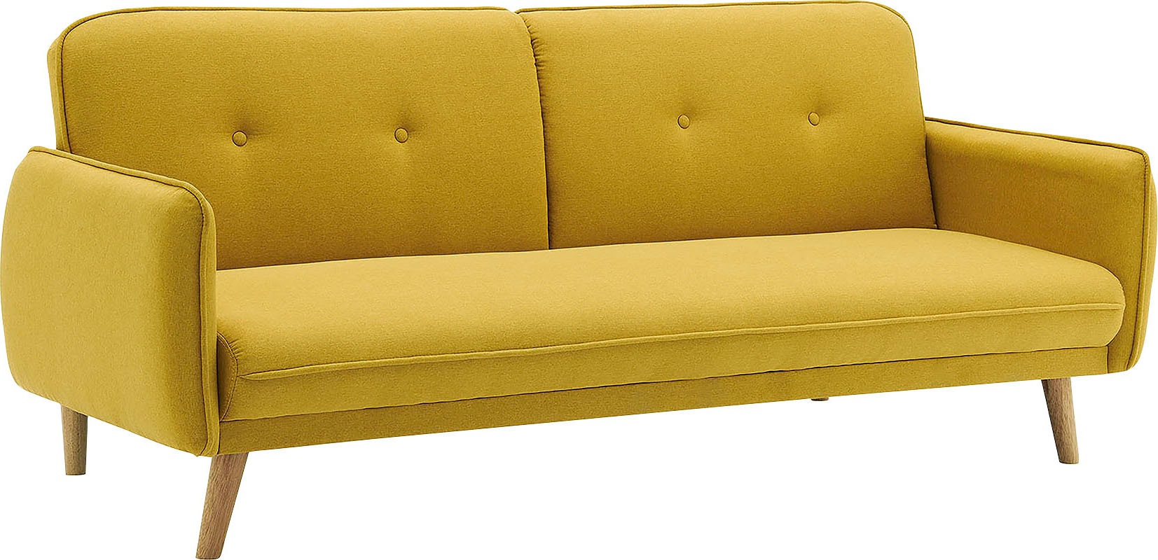 Thumbnail - SalesFever Schlafsofa "Komfortables Linköping Schlafsofa" mit Knopfheftung im Rücken und Schlaffunktion, Breite 188 cm