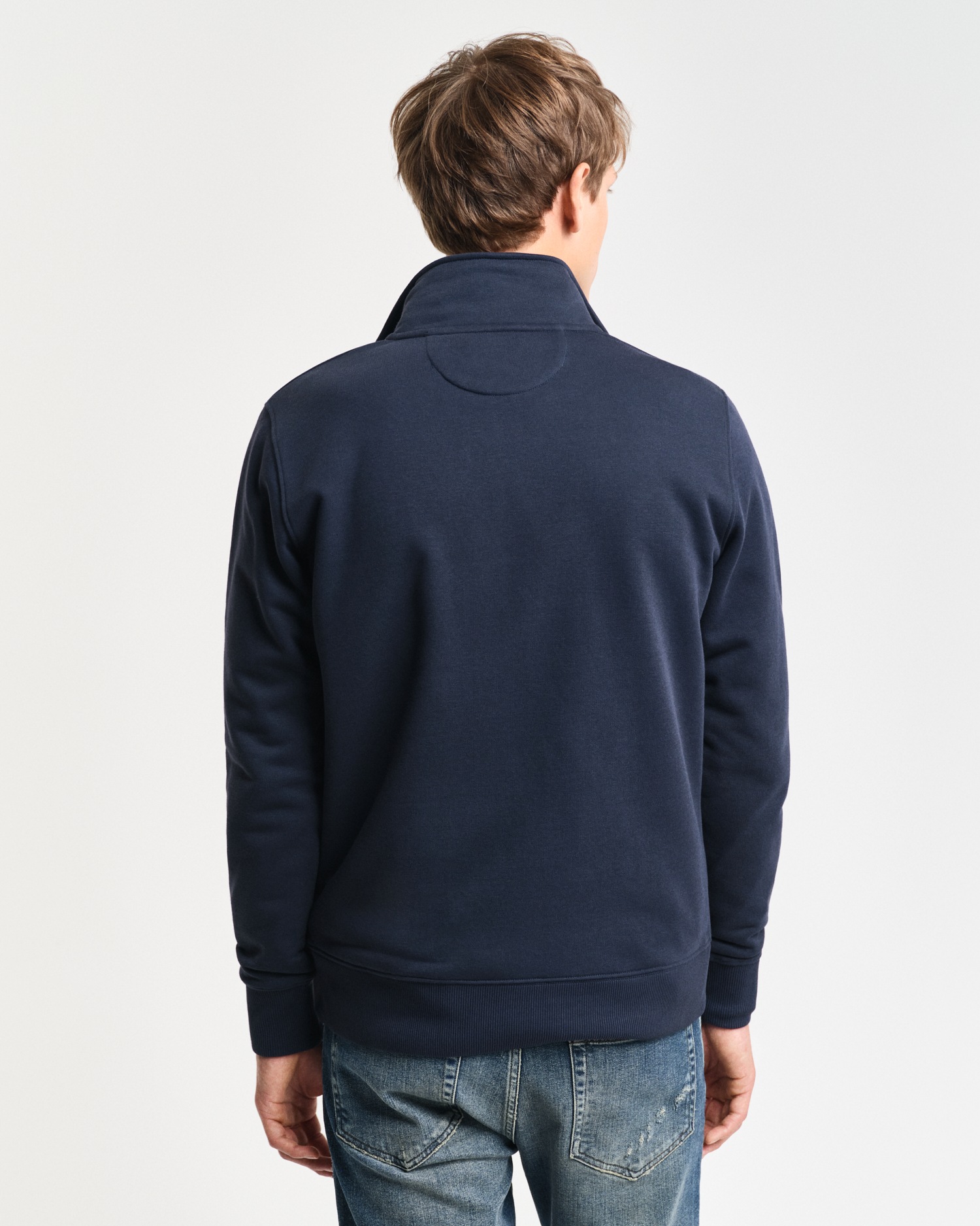 Gant Sweatshirt "REG SHIELD HALF ZIP SWEAT", mit Logostickerei auf der Brus günstig online kaufen