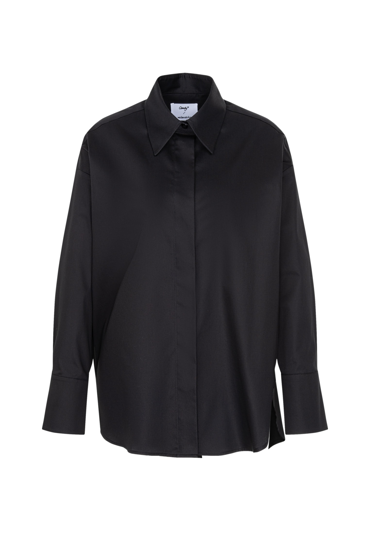 seidensticker Longbluse »Schwarze Rose«, Langarm Kragen Uni