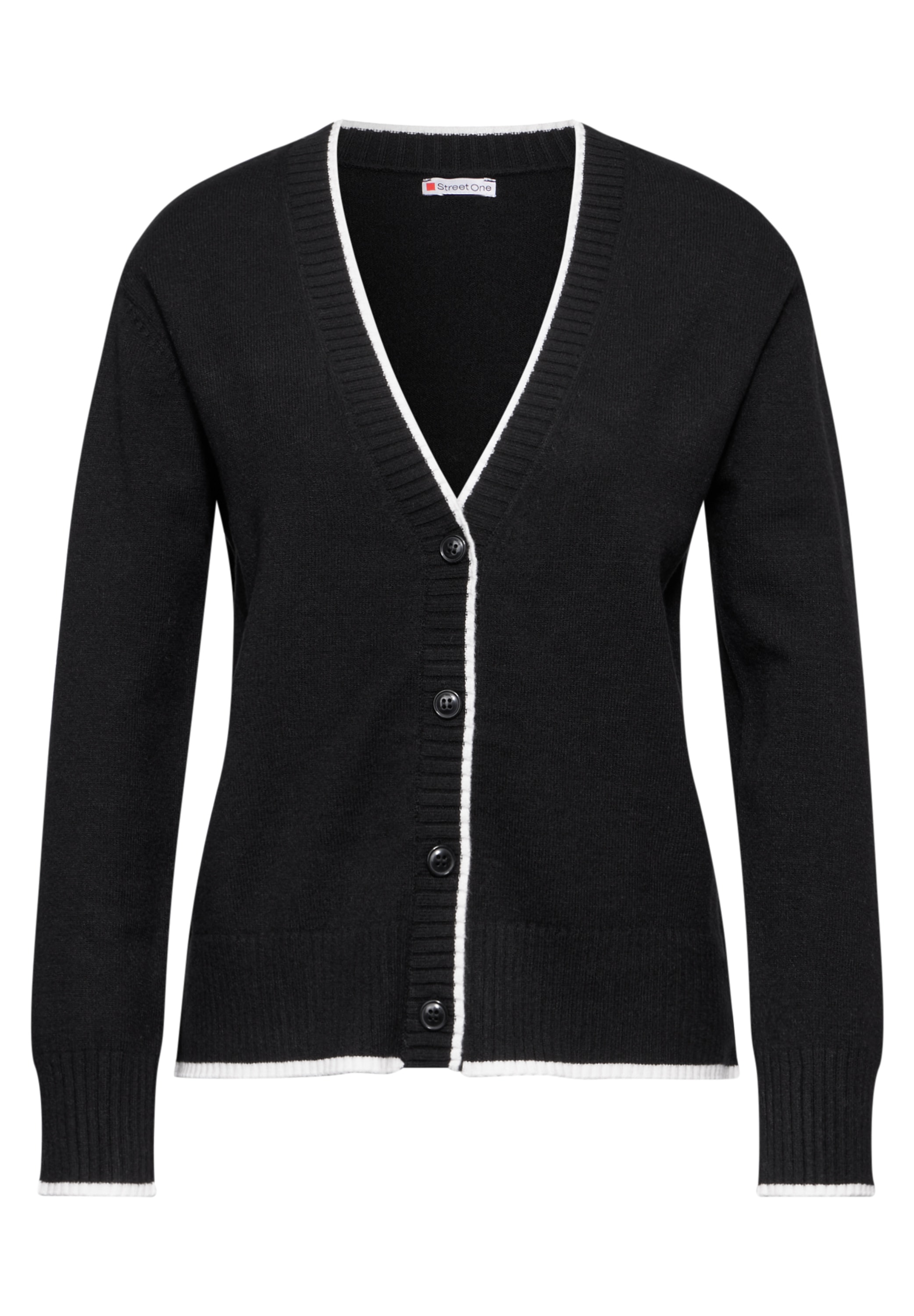 STREET ONE Cardigan, mit V-Ausschnitt