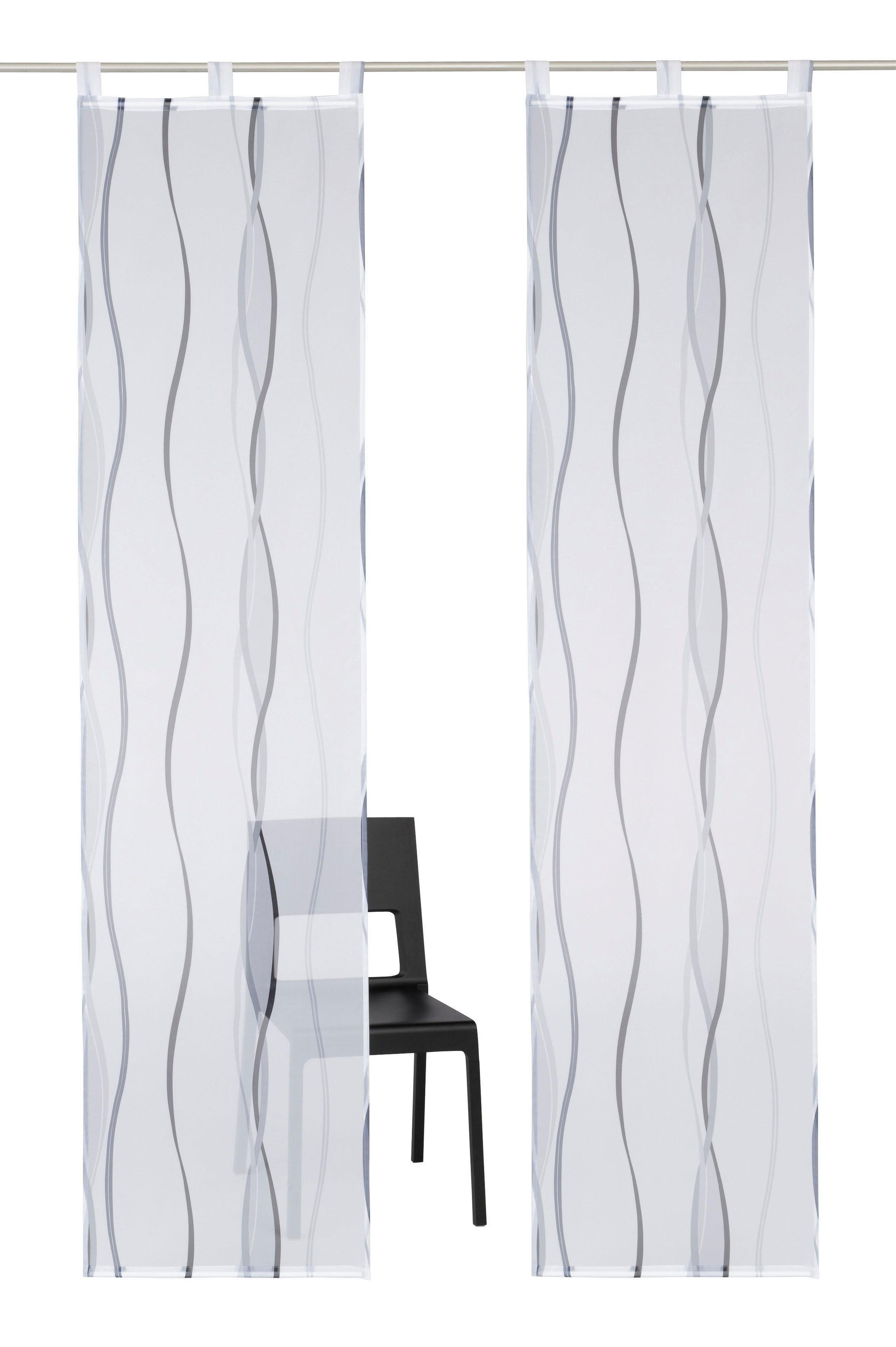 my home Schiebegardine "Dimona" Schlaufen 2 Stk. tlg. 2er-Set, Fertiggardin günstig online kaufen