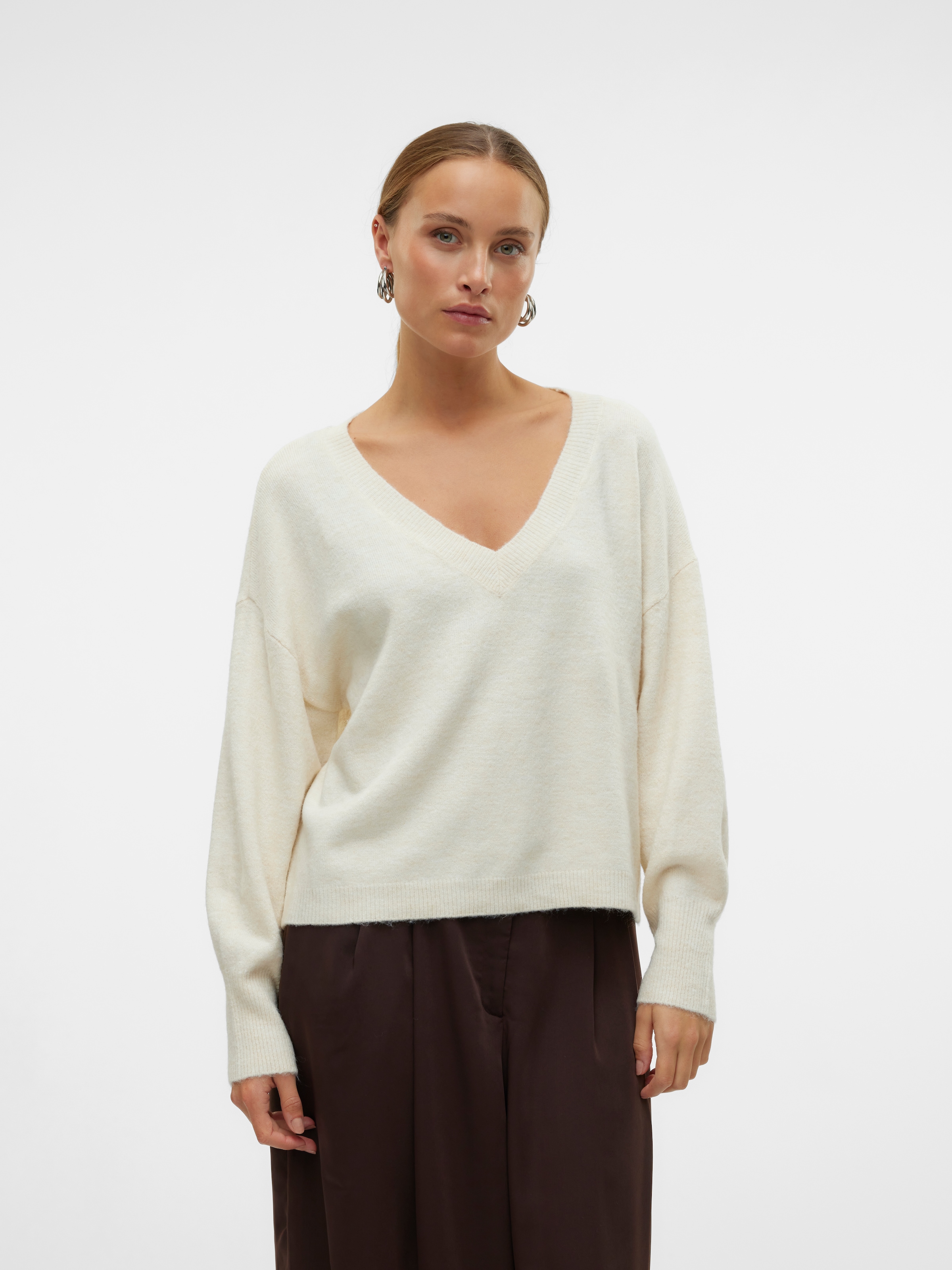 Vero Moda V-Ausschnitt-Pullover VMJUPITER LS V-NECK PULLOVER BF günstig online kaufen