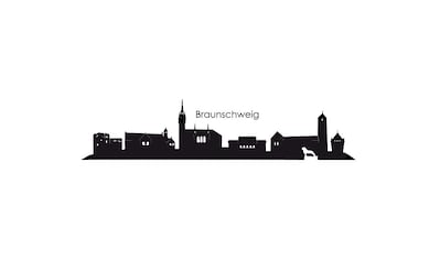 Wandtattoo »Stadt Skyline Braunschweig 100cm«, (Set, 1 St.)