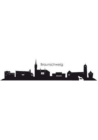Wandtattoo »Stadt Skyline Braunschweig 100cm«, (Set, 1 St.)