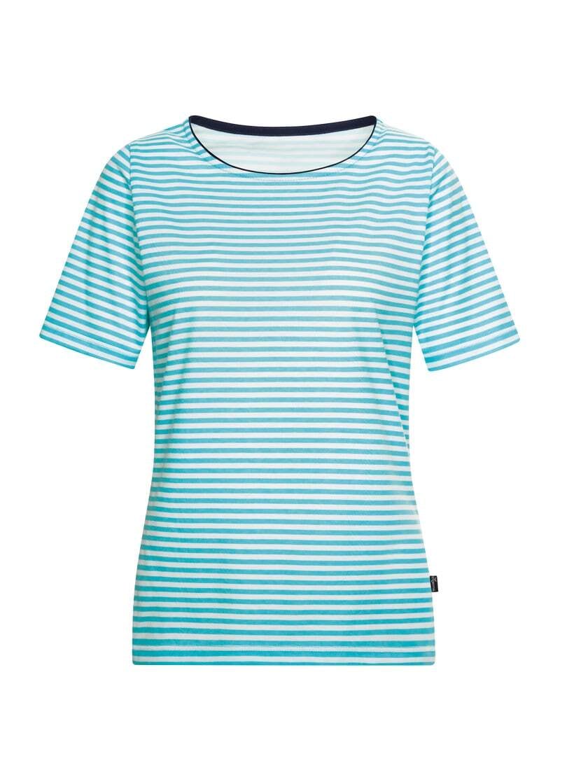 Trigema T-Shirt »TRIGEMA T-Shirt mit Streifenmuster«, (1 tlg.)