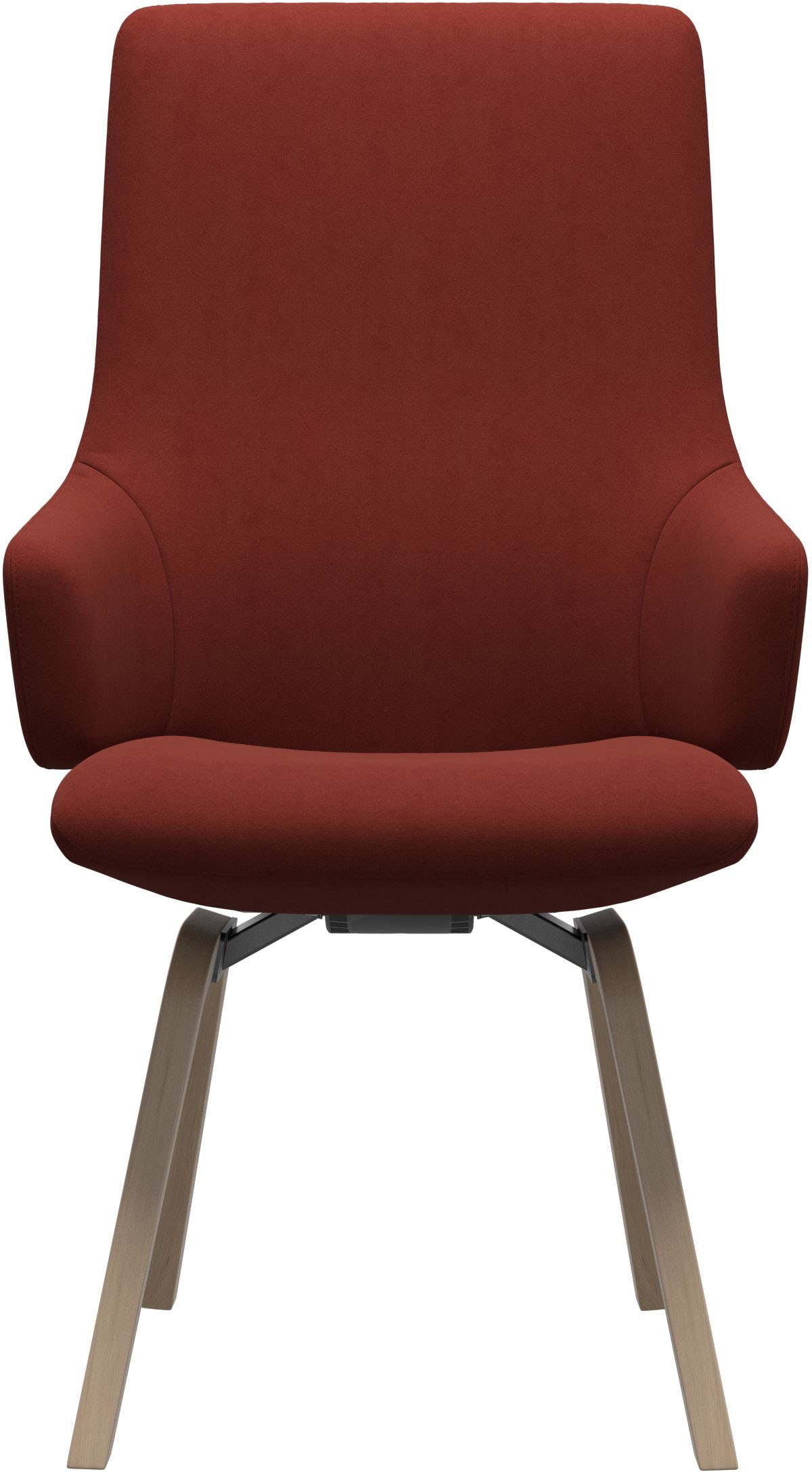 Stressless® Polsterstuhl »Laurel«, Microfaser DINAMICA, High Back mit Armlehne, Größe L, mit schräggestellten Beinen in Eiche