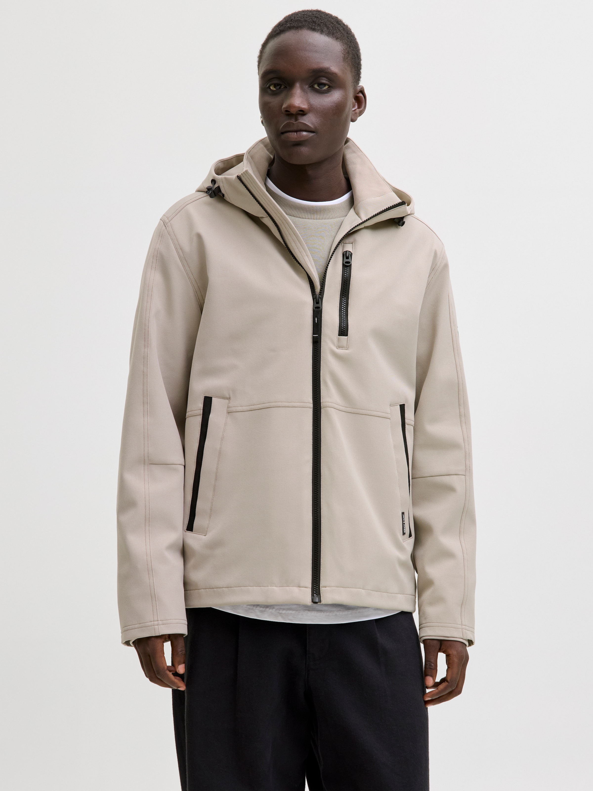 Jack & Jones Outdoorjacke "JJEADAM DOVER JACKET SN" mit Kaputze