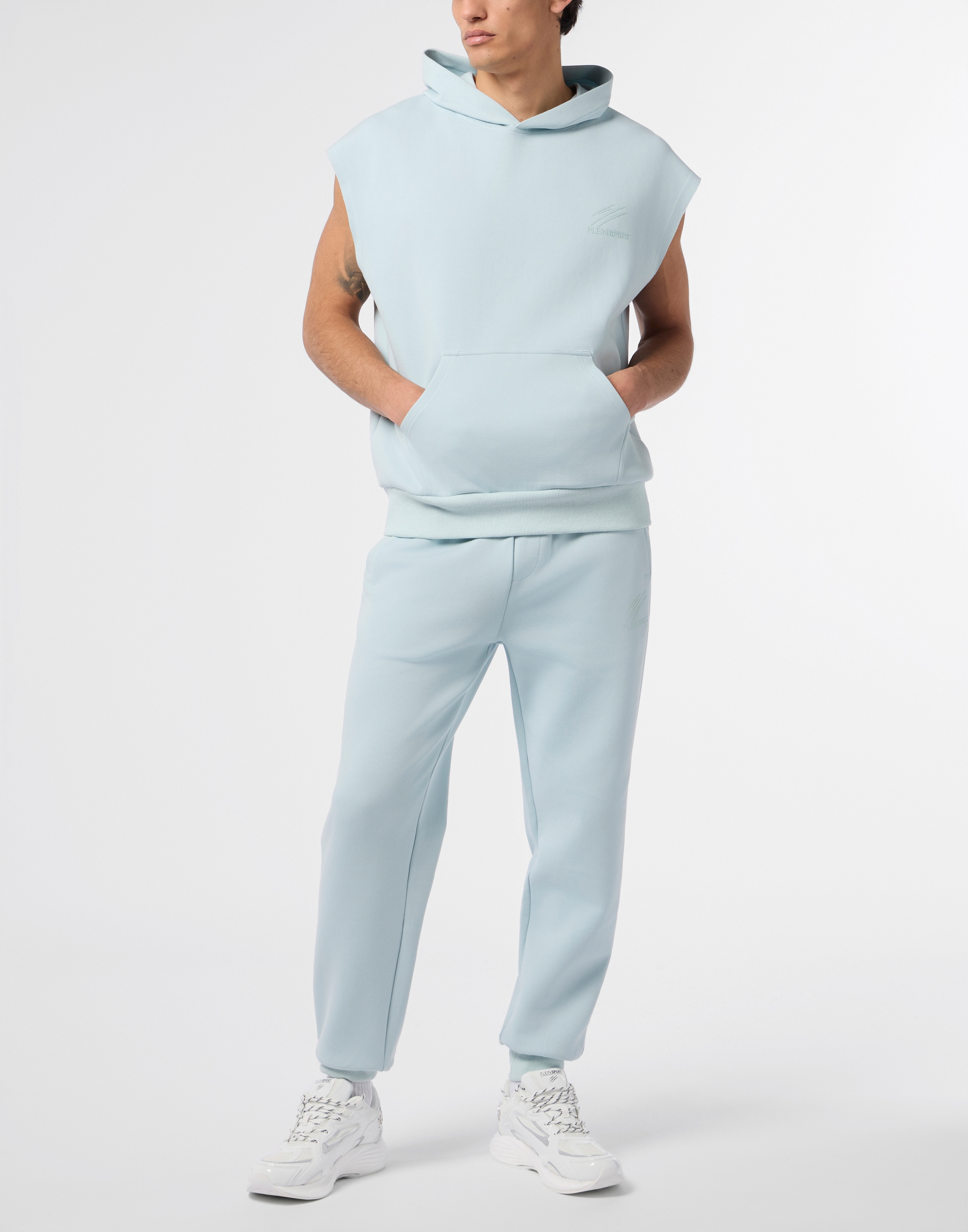 PLEIN SPORT Kurzweste »Pique Hoodie Vest Icon«