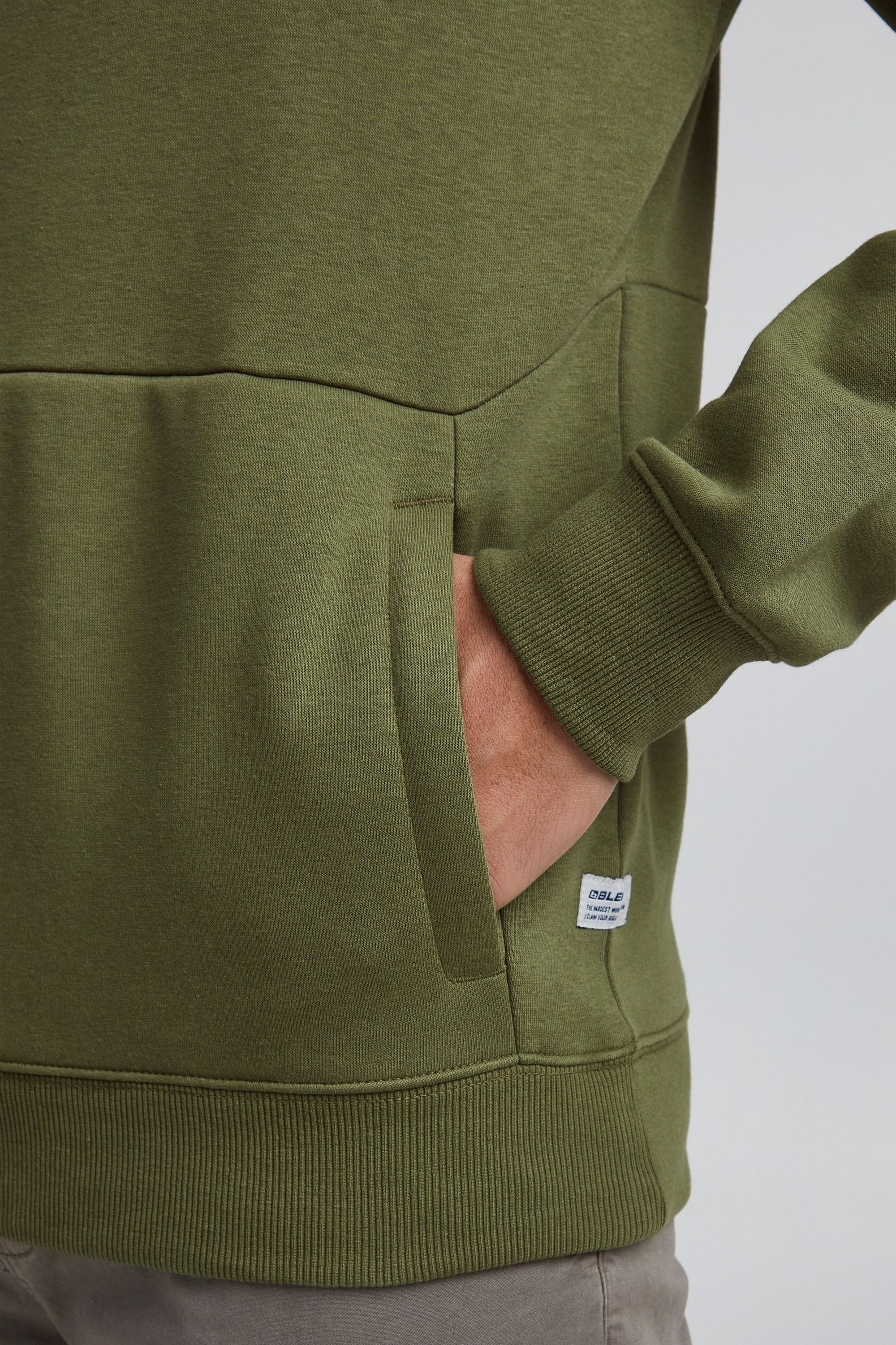 Blend Kaschmirpullover »BHPaco«, Kapuzensweatshirt mit Kordelzug
