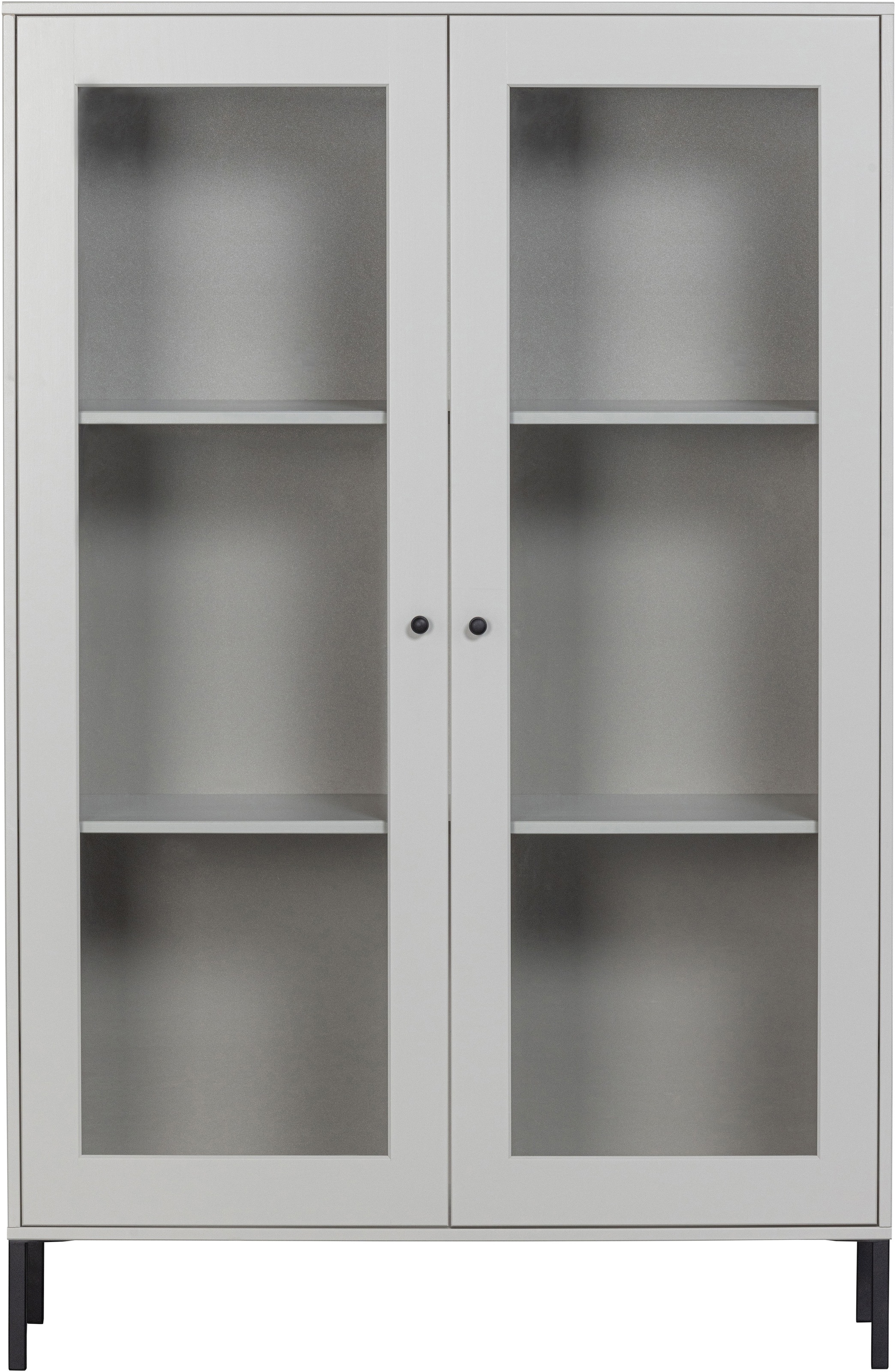 WOOOD Vitrine »Xam FSC®-Kiefernholz geschliffen mit offenen Fächern 100x40x155 cm« Sichtbare Maserung, Tragkraft 15 kg pro Boden, einfach zu montieren