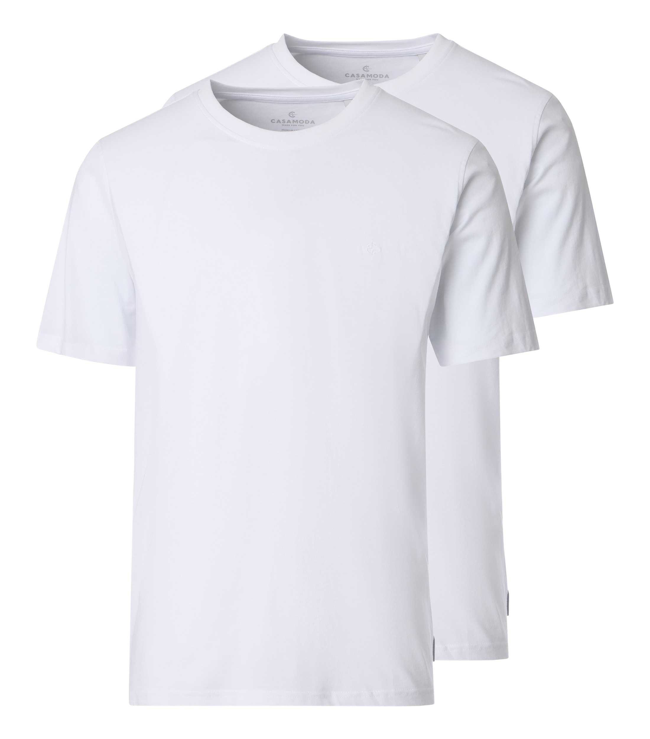 CASAMODA T-Shirt »CASAMODA T-Shirt Doppelpack uni«