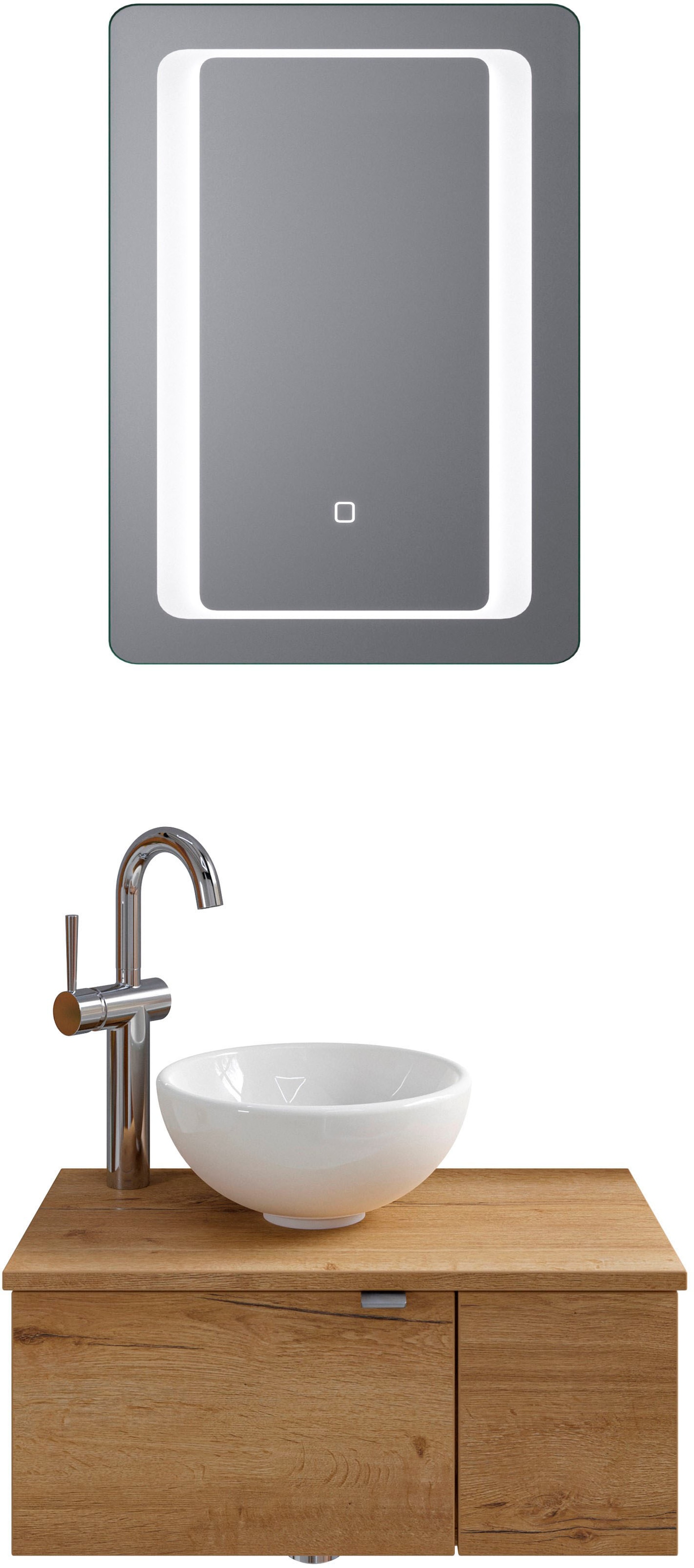 Saphir Badmöbel-Set "Serie 6915" 4 Stk. tlg. Gäste-Bad, 61 cm breit, mit LE günstig online kaufen