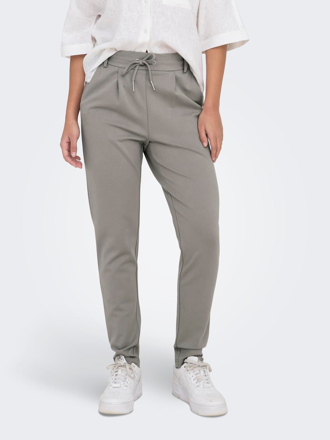 ONLY Jogger Pants "ONLPOPTRASH LIFE EASY COL PANT PNT NOOS", bequeme Form mit elastischem Bund und Kordelzug