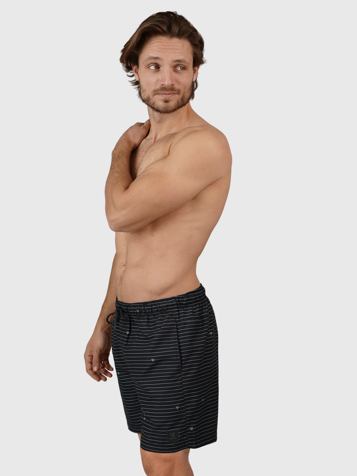 Brunotti Badeshorts mit seitlichen Mesh-Eingriffstaschen, mit Mesh-Innenhose
