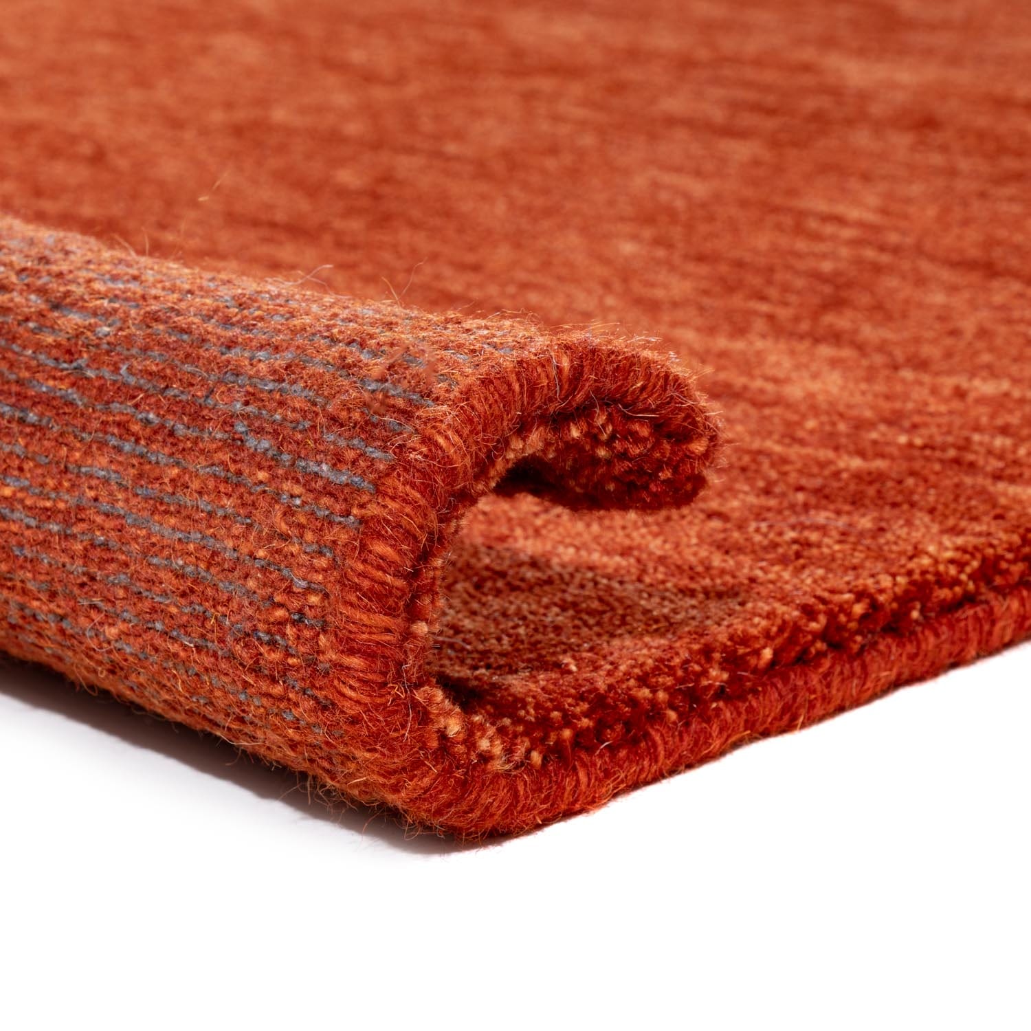 morgenland Wollteppich »Uni - Gabbeh Teppich - Softy«, quadratisch, 1,6 mm Höhe, Gabbeh Optik, Uni Farben, reine Wolle, sehr weicher Flor, Wohnzimmer