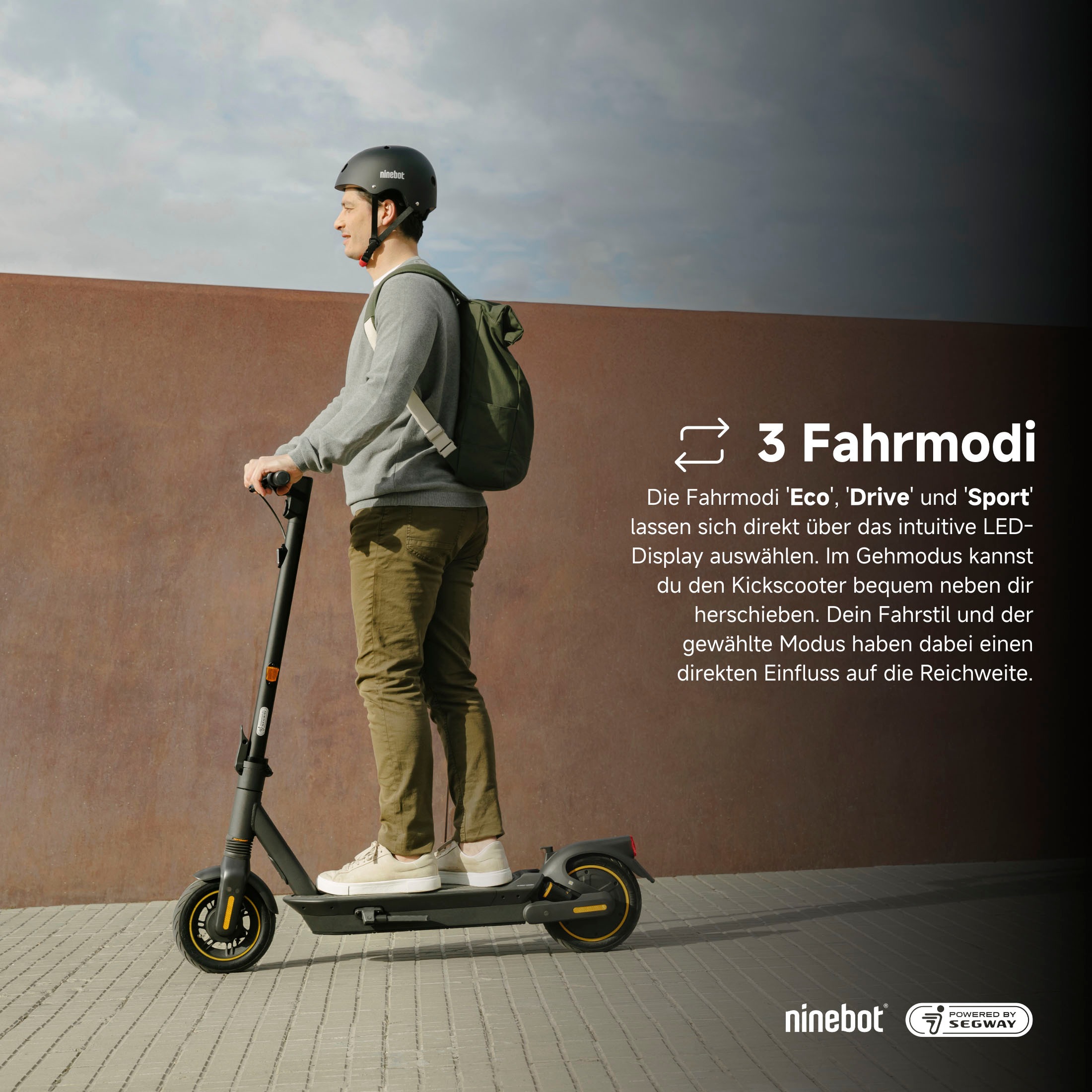 E-Scooter SEGWAY "KickScooter MAX G2 D", schwarz, RollerB:57cm L:121cm, Ninebot E-Scooter, mit Straßenzulassung, bis zu 70 km Reichweite, B:57cm L:121cm - Bild 3