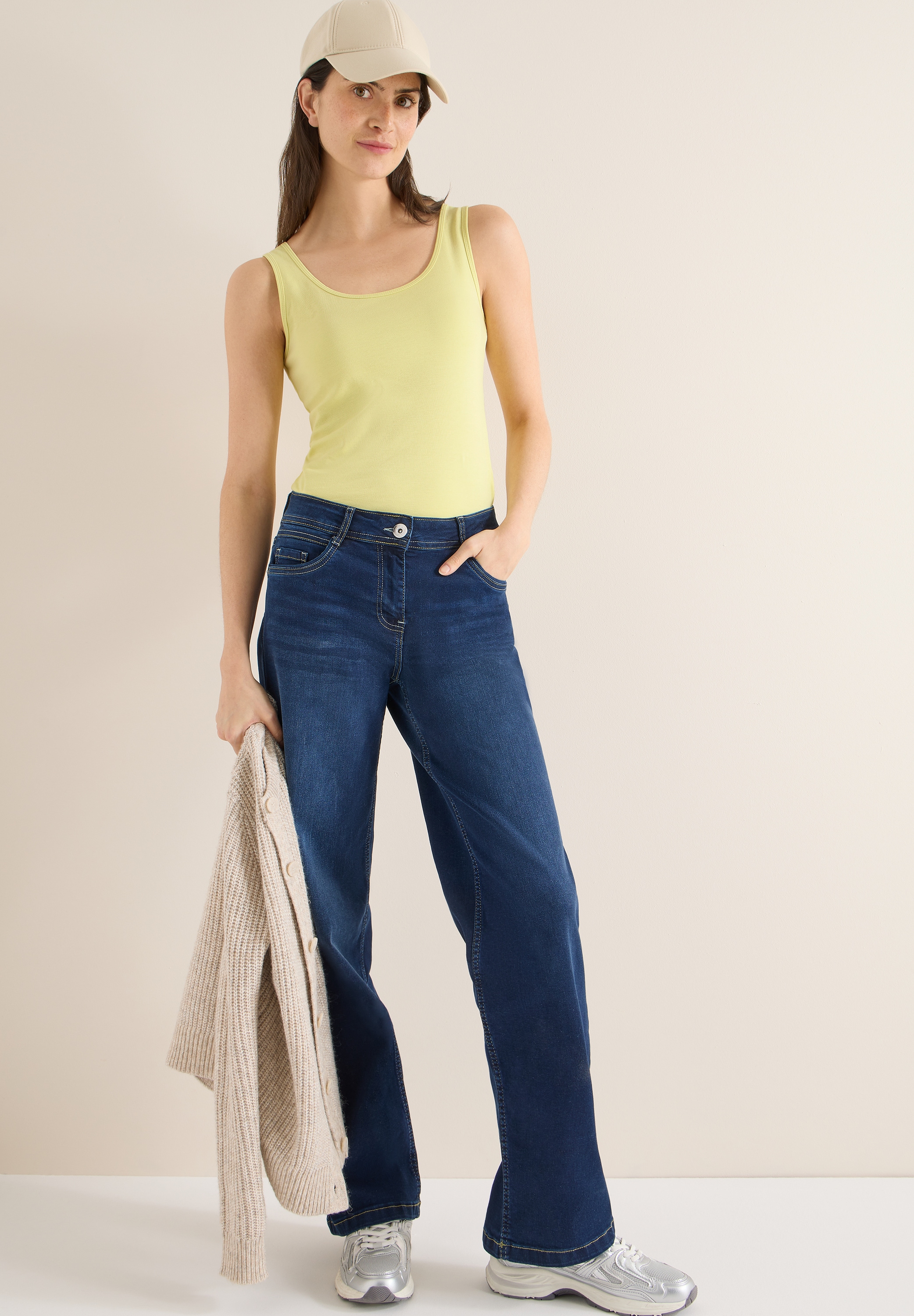 Cecil Shirttop »Style Linda« in Unifarbe