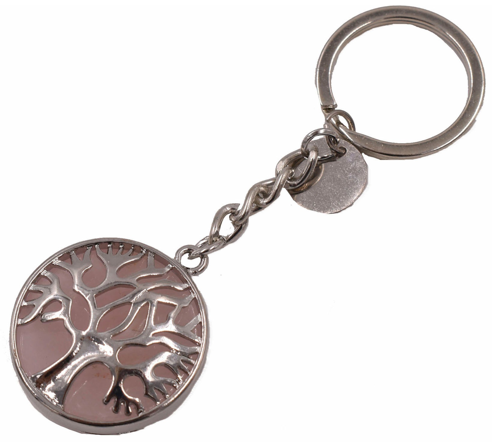 Firetti Schlüsselanhänger "Schmuck Geschenk Lebensbaum" mit Rosenquarz, Tür günstig online kaufen