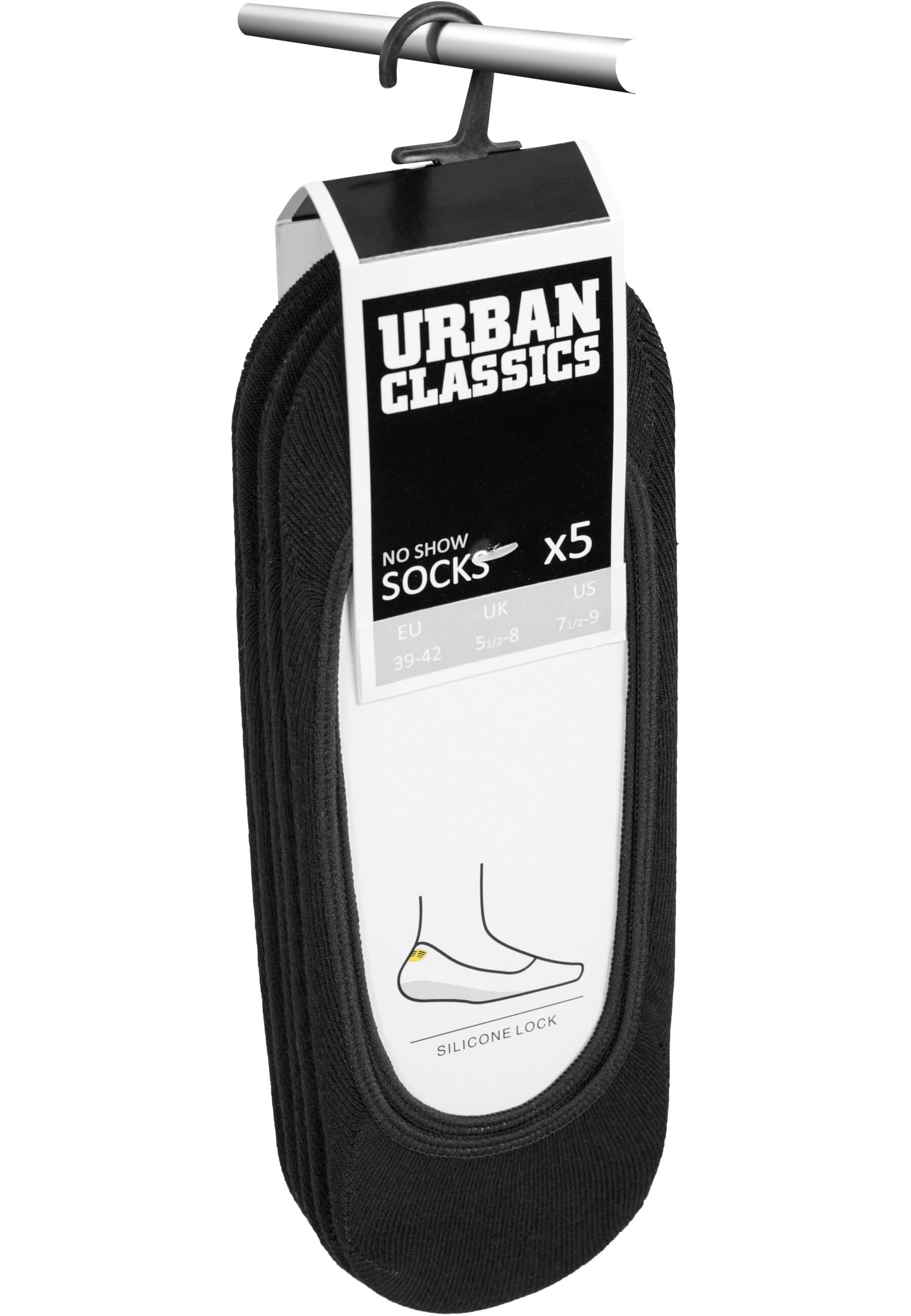 URBAN CLASSICS Basicsocken »Urban Classics Unisex Invisible Socks 5-Pack«, (1 Paar)