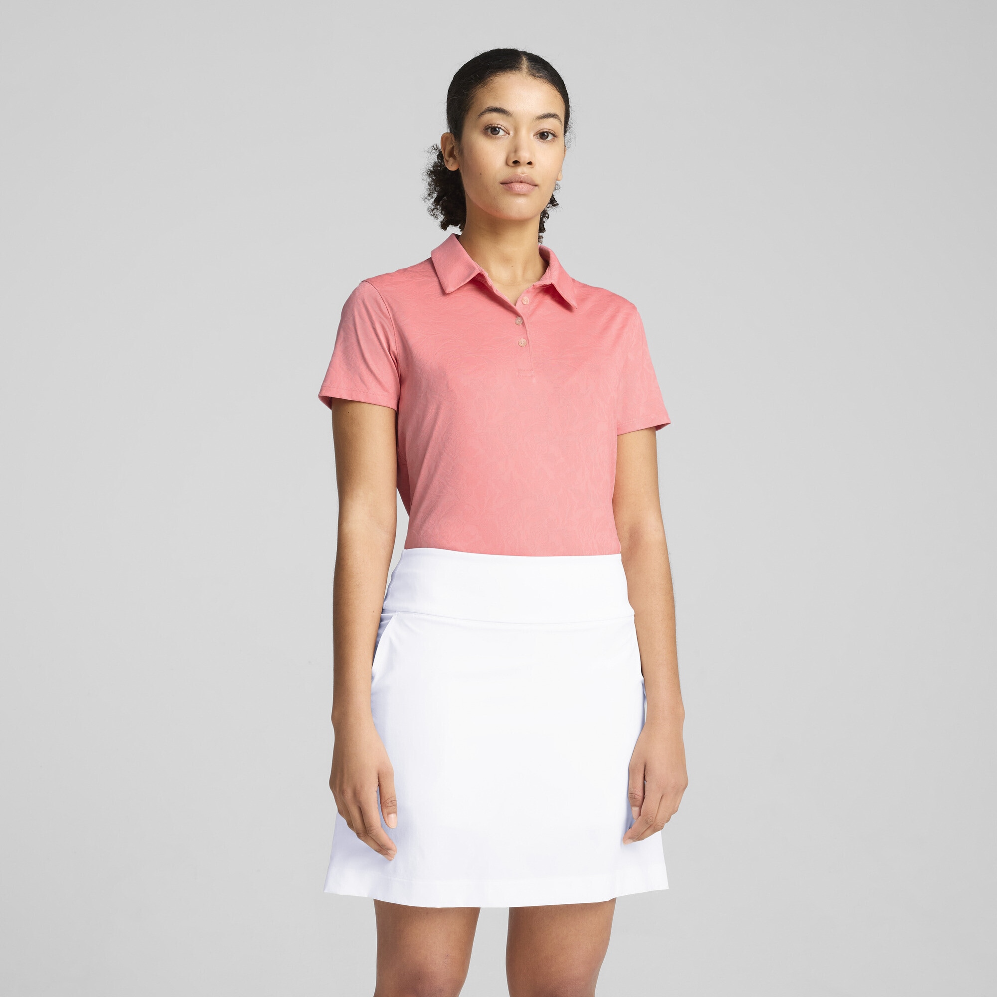 PUMA Poloshirt »MATTR Lianas Kurzärmeliges Jacquard-Polo Damen«