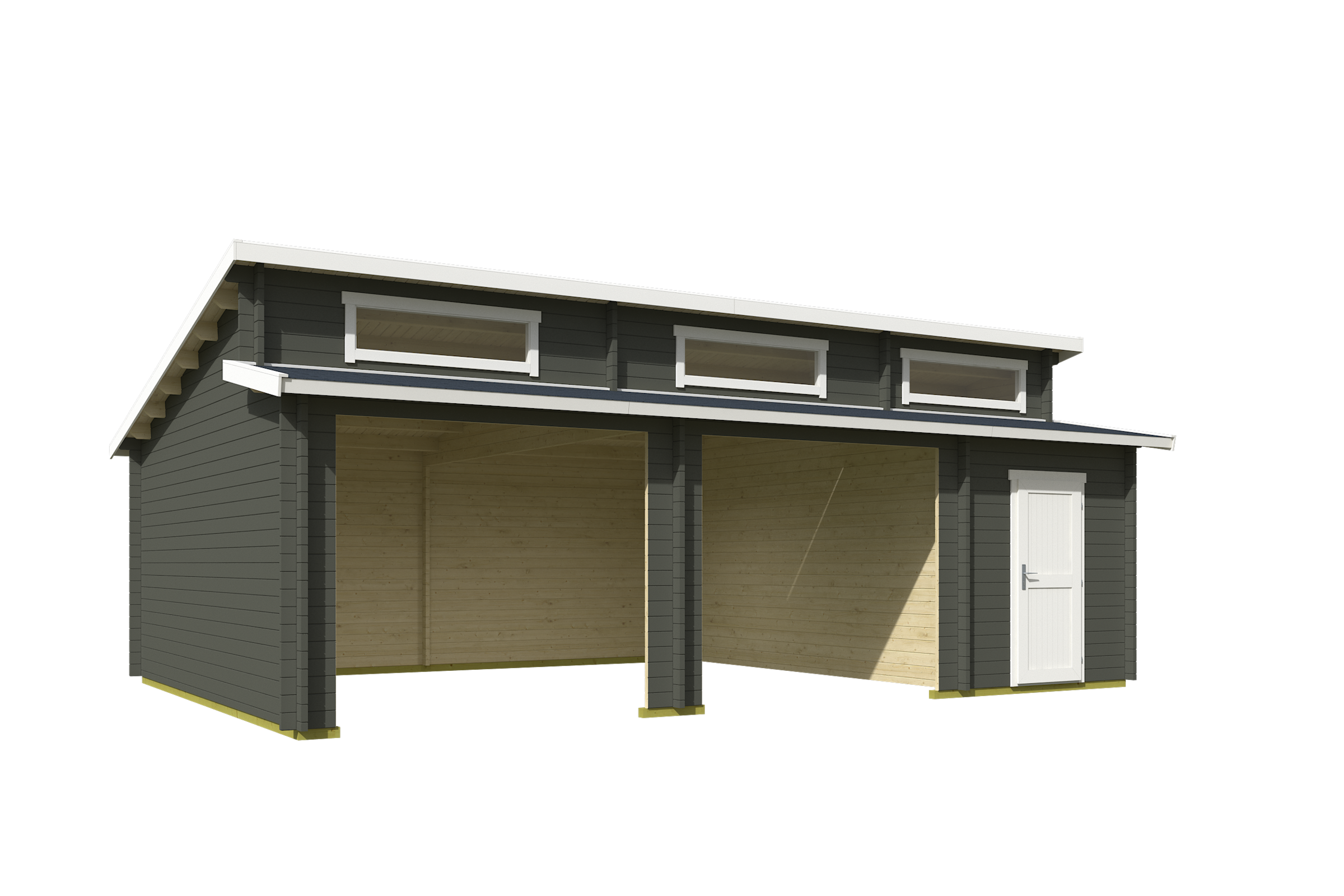Nordic Holz Garage »HAWAII«, BxT: 820x579 cm, ohne Tor