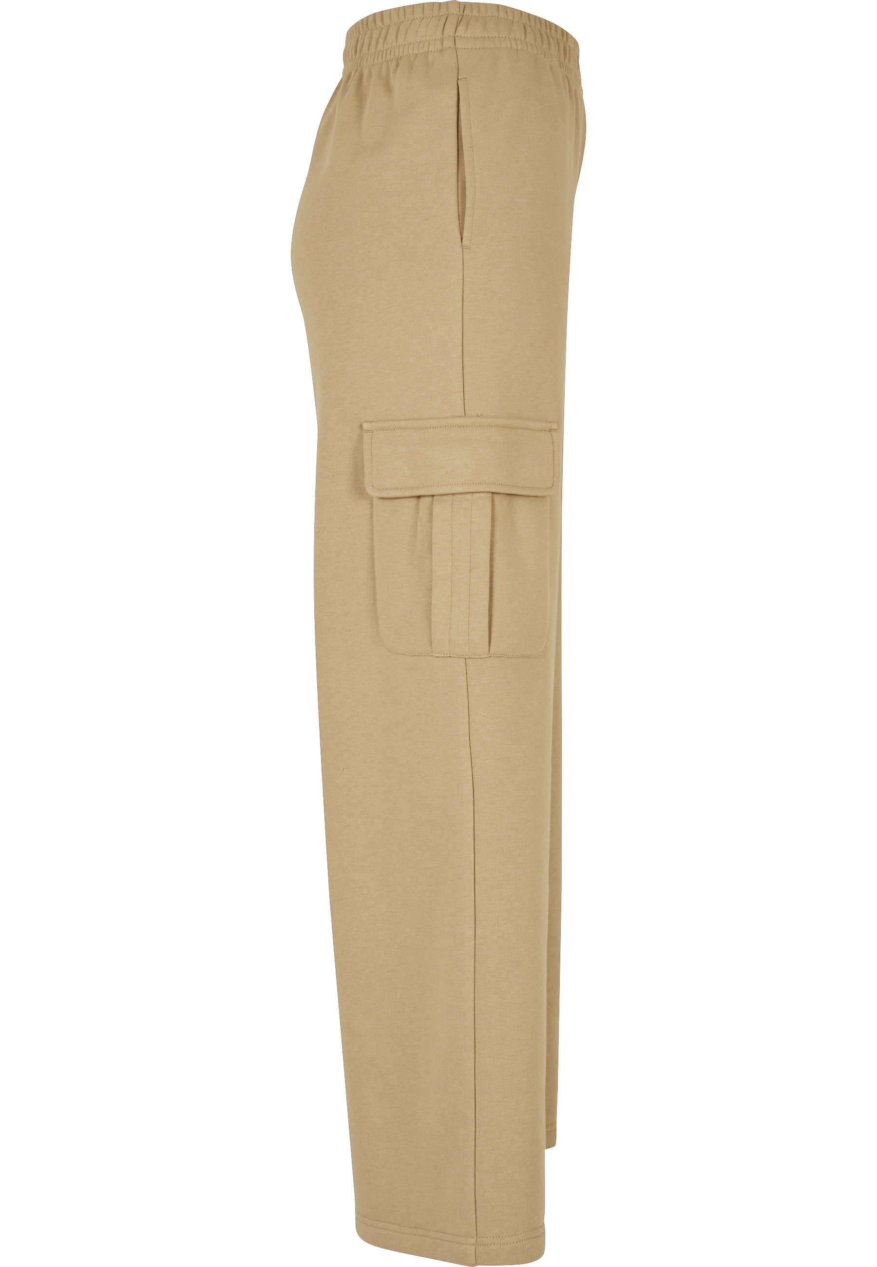 URBAN CLASSICS Cargohose »Urban Classics Damen Ladies Highwaist Wide Leg Cargo Terry Pants«