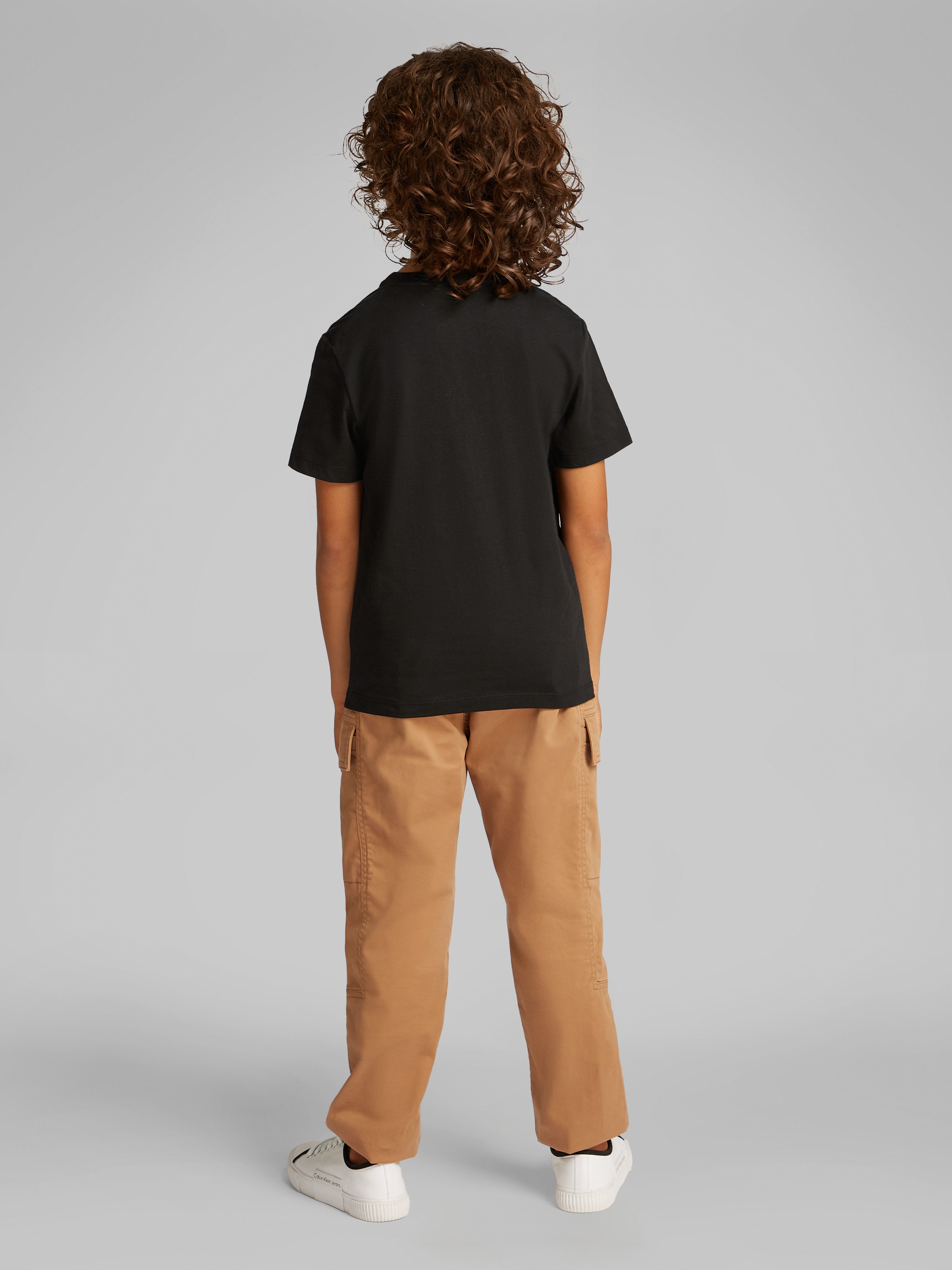 Calvin Klein Jeans Rundhalsshirt »INST. LOGO SS T-SHIRT«, für Kinder bis 16 Jahre und mit Logoschriftzug