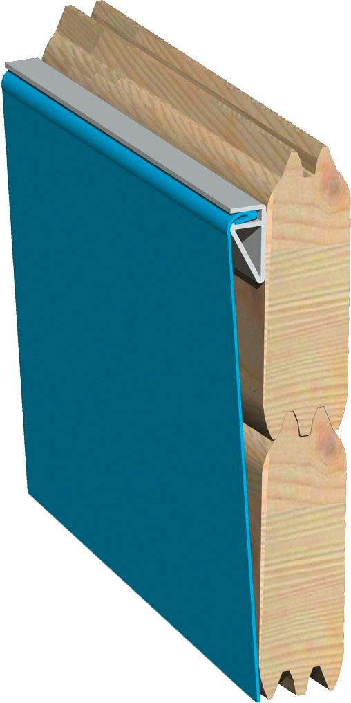 Karibu Rechteckpool »Malta BxLxH: 530x353x124cm«, (Komplett-Set, 9 tlg.), 44 mm starke kesseldruckimprägnierte Holzbohlen aus Fichtenholz