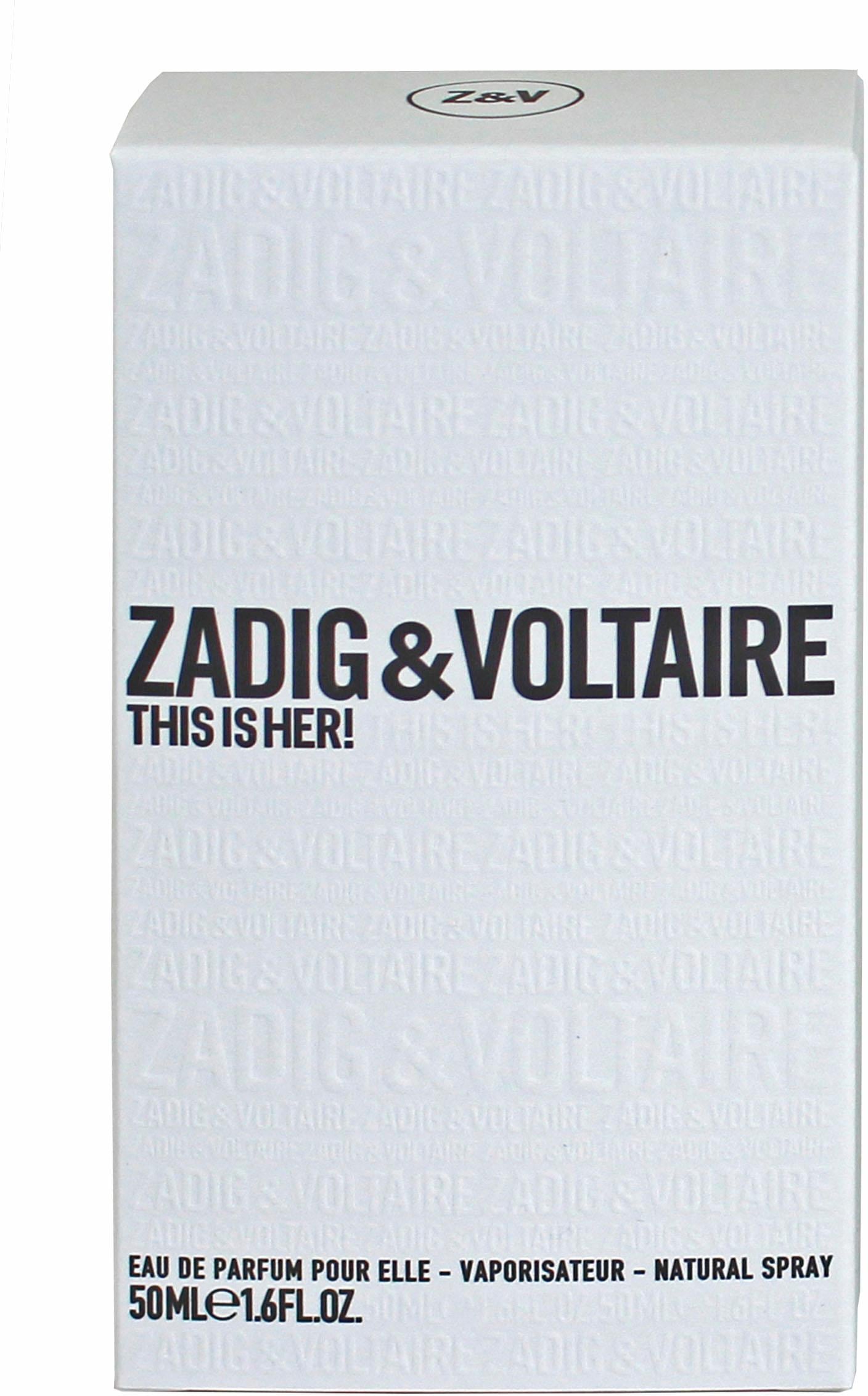 ZADIG & VOLTAIRE Eau de Parfum »This is Her!«, mit blumig-orientalischer Note