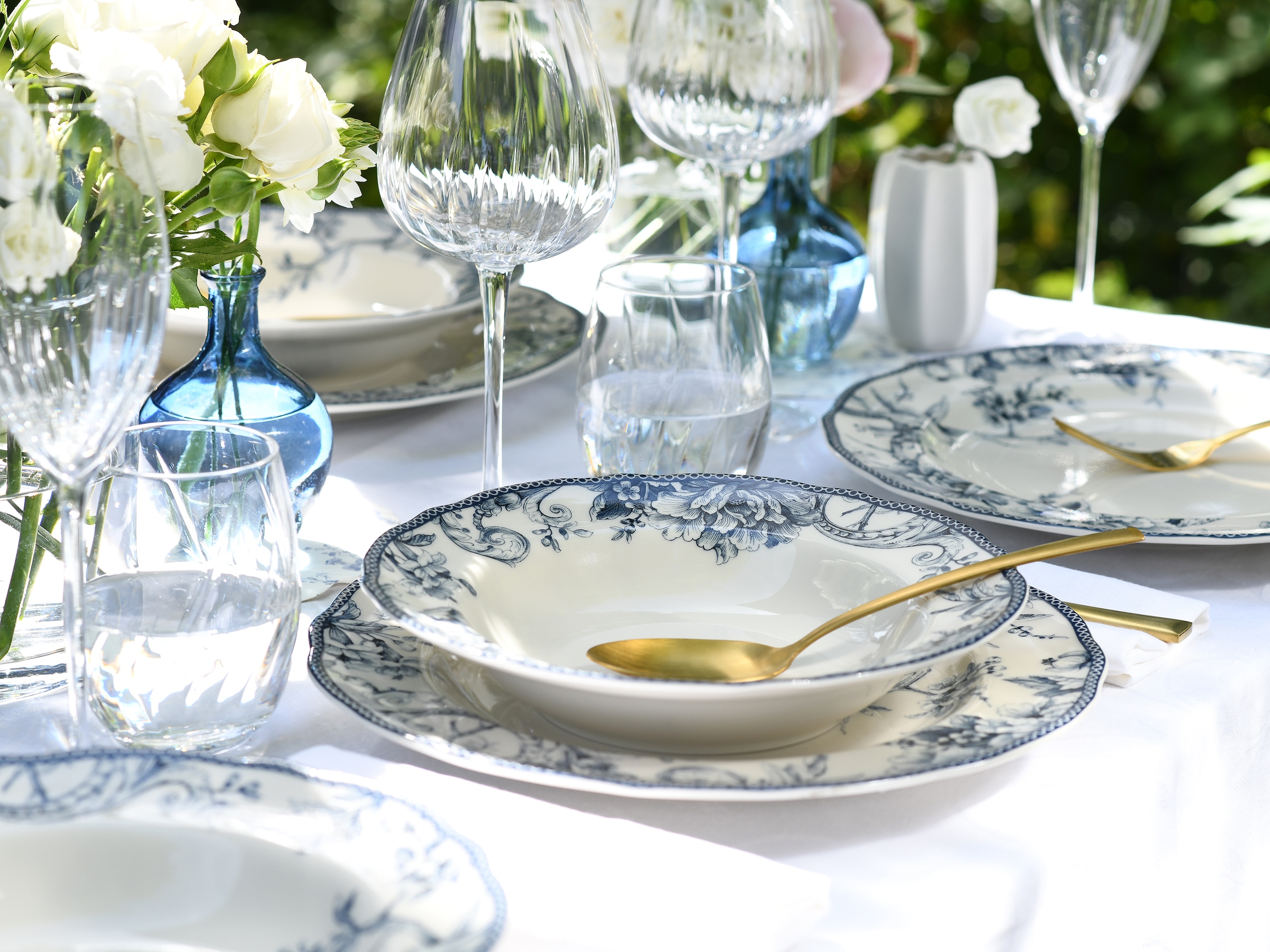 CreaTable Kombiservice »Adelaide, Service 20-tlg.« Nostalgischer Vintage Dekor, Elegante Form