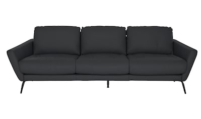 W.SCHILLIG Big-Sofa »softy«, mit dekorativer Heftung im Sitz, Füße schwarz... kaufen