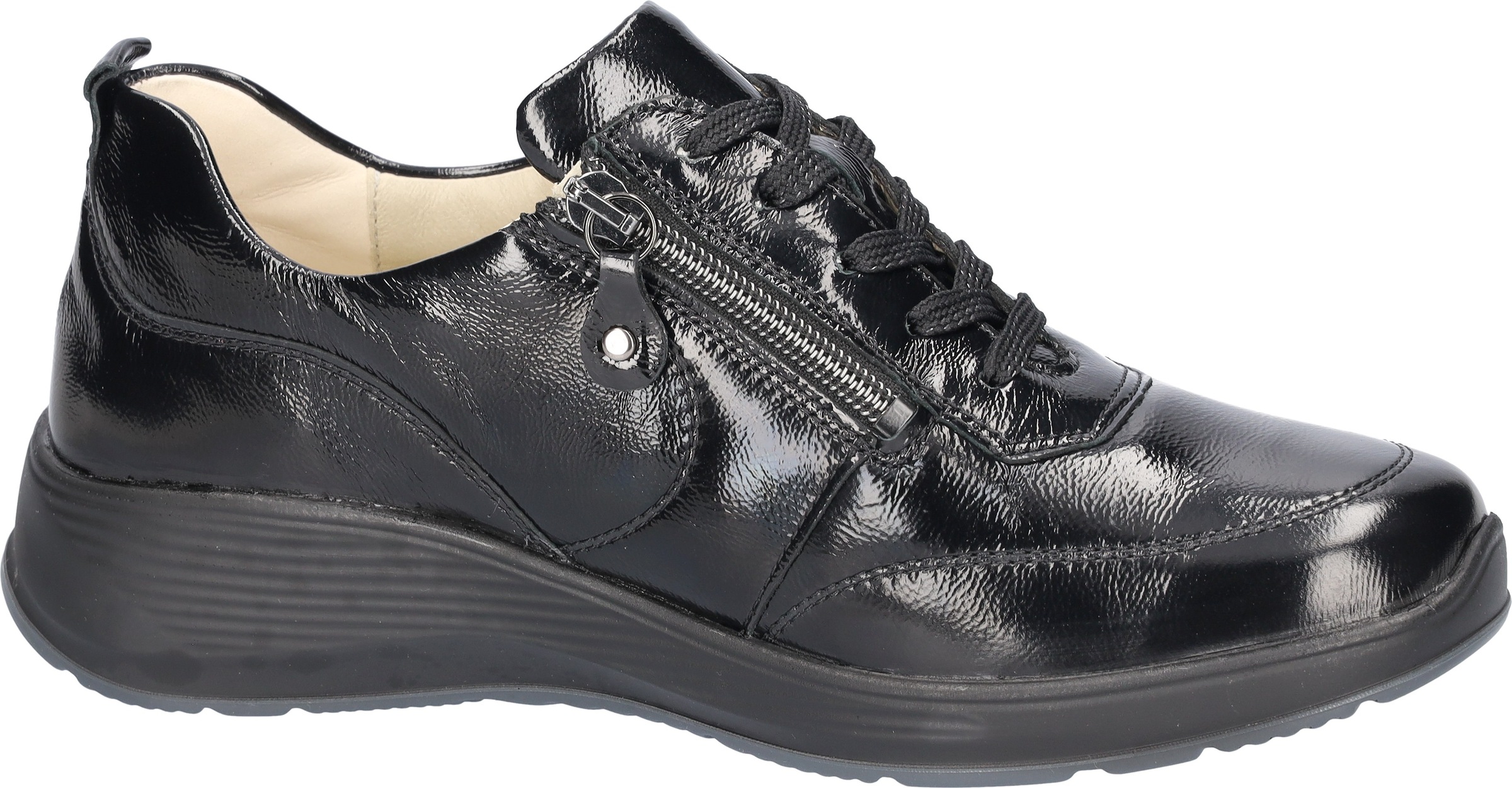 Waldläufer Sneaker »KALEA«, Komfortschuh, Halbschuh, Schnürschuh mit Reißverschluss, K-Weite