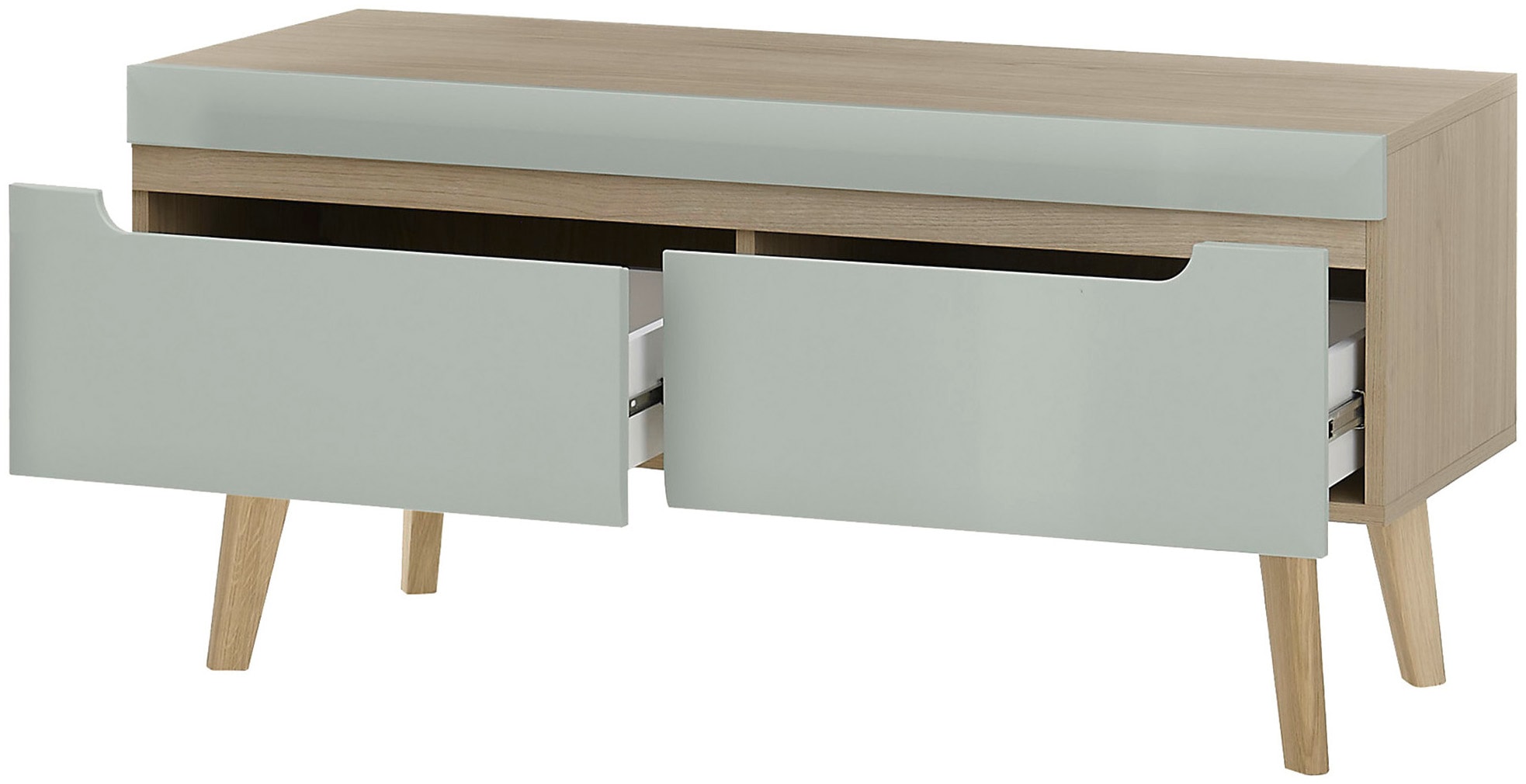 INOSIGN Wohnwand »Torge, Anbauwand, Schrankwand, Mediawand, Wohnzimmer-Set«, (Set, 4 St.), enthält 1 Vitrine, 1 Lowboard, 1 Highboard + 1 Wandboard, 344 cm breit