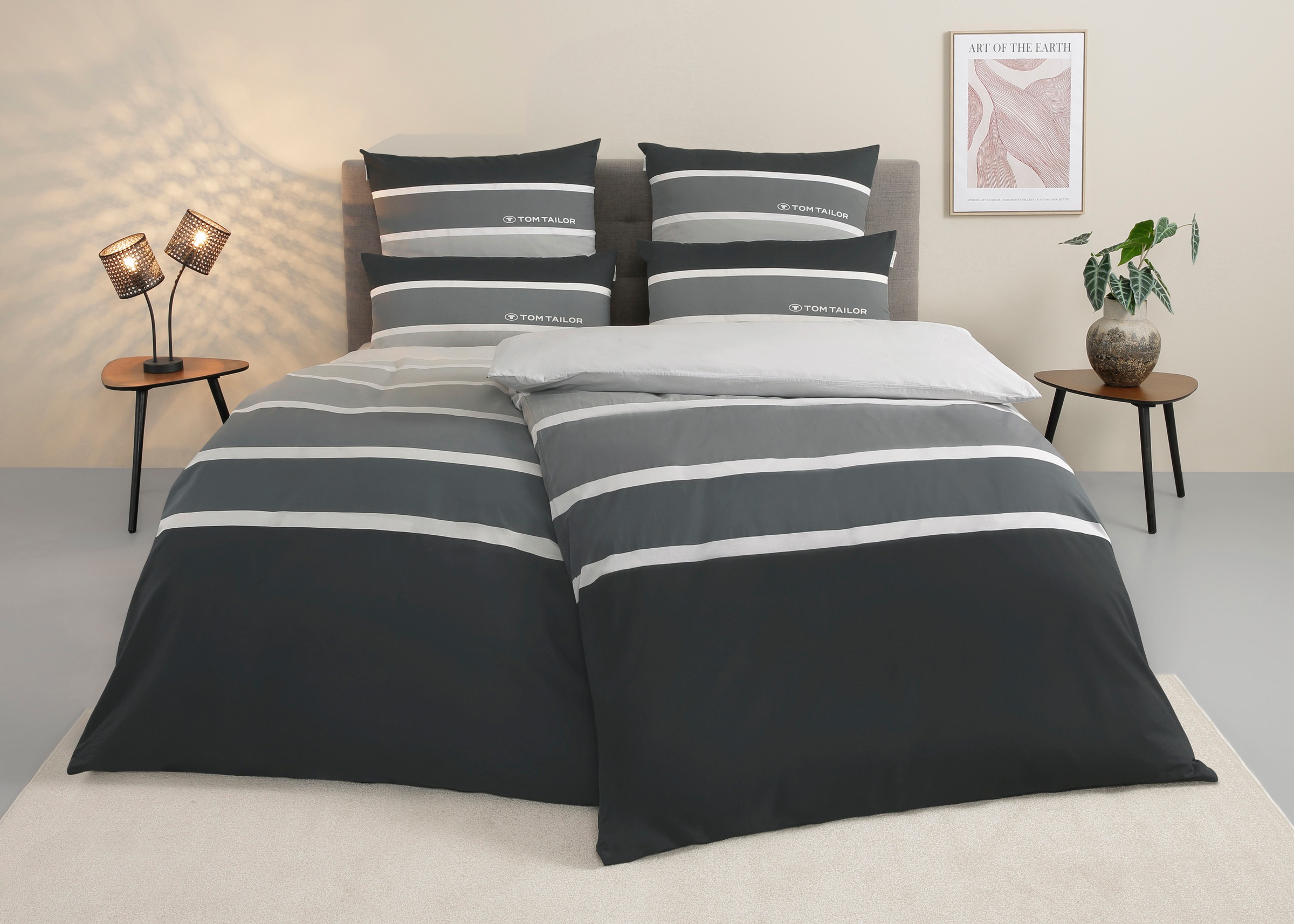 TOM TAILOR HOME Bettwäsche "Felix in Gr. 135x200 oder 155x220 cm" 3 Stk. tl günstig online kaufen