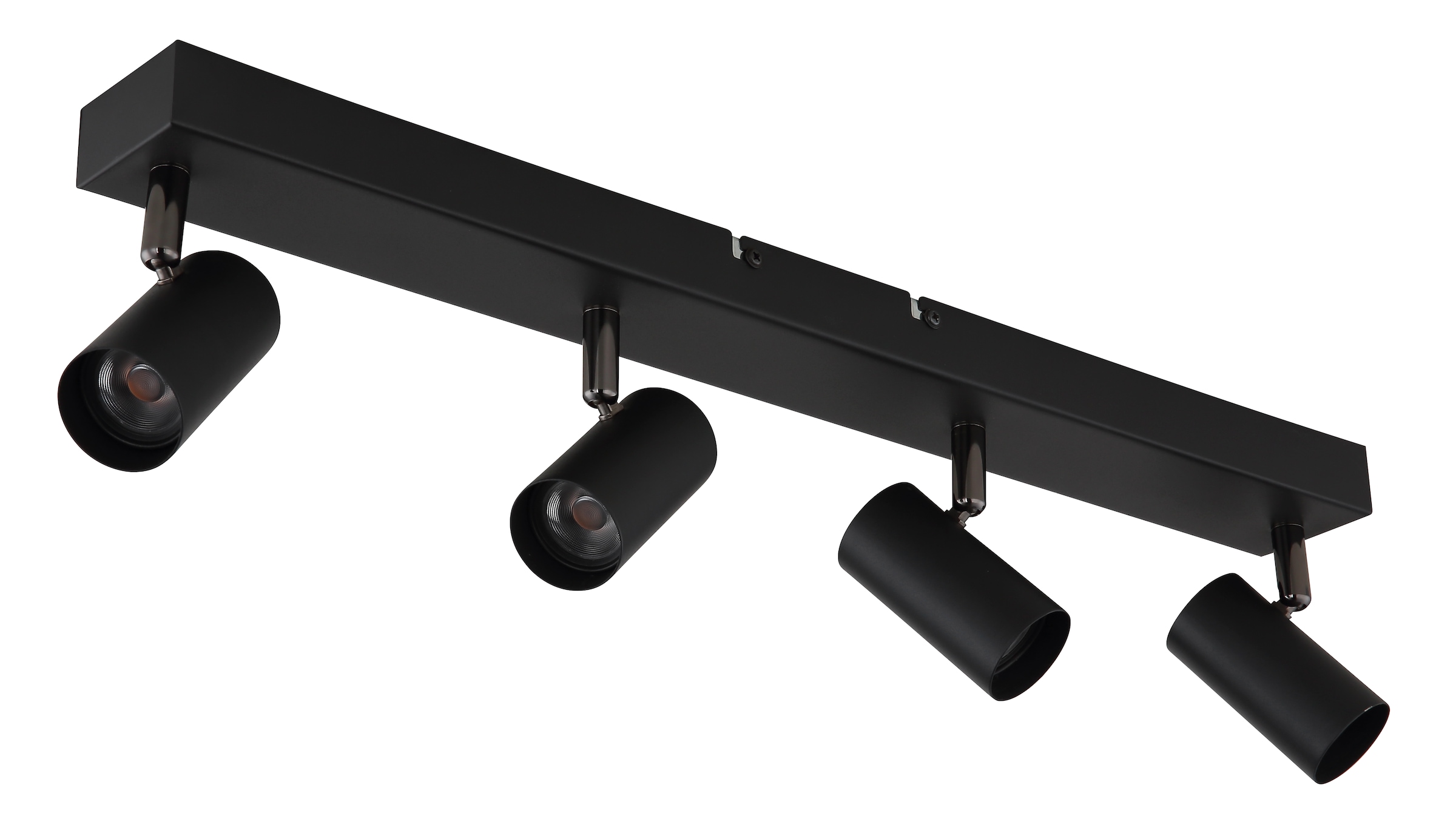 GLOBO LIGHTING Deckenspot »ESTE« LED-Modul 1 Stk. Warmweiß Schwenkbarer Strahler schwarz matt mit LED 4x 21W