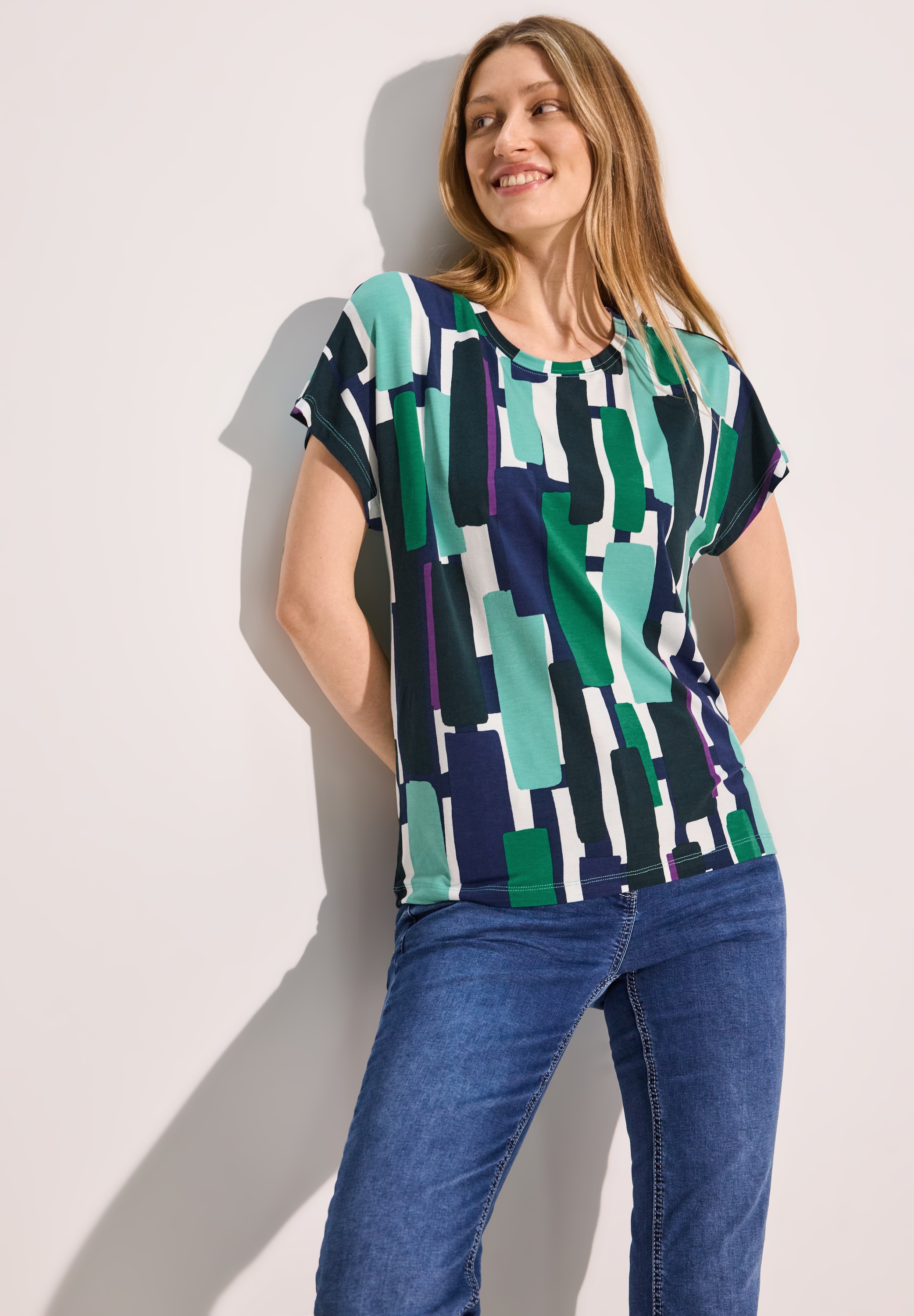 Cecil Print-Shirt, mit All-Over Print