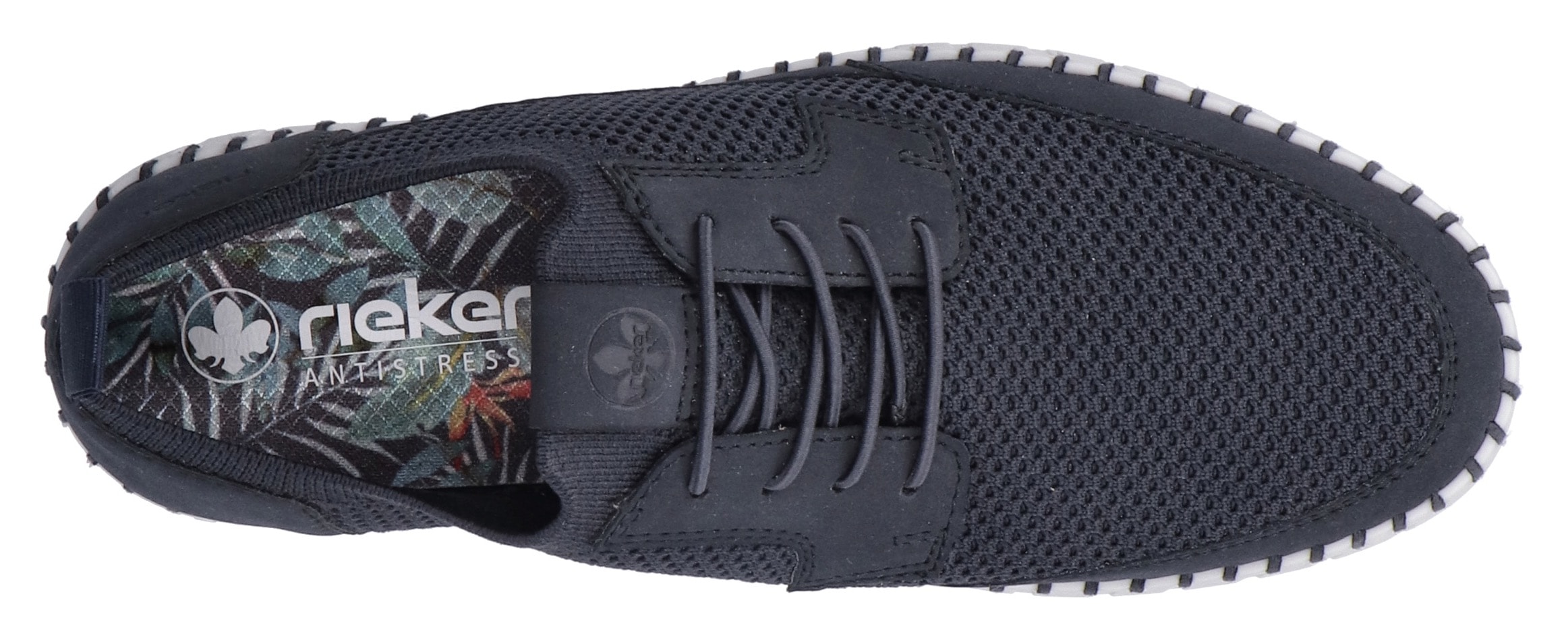 Rieker Slip-On Sneaker, Slipper, Schlupfschuh, Freizeitsneaker mit elastischem Einstieg