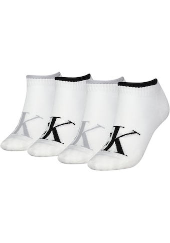 Sneakersocken »CKJ WOMEN SNEAKER 4P LOGO«, (Packung, 4 Paar)